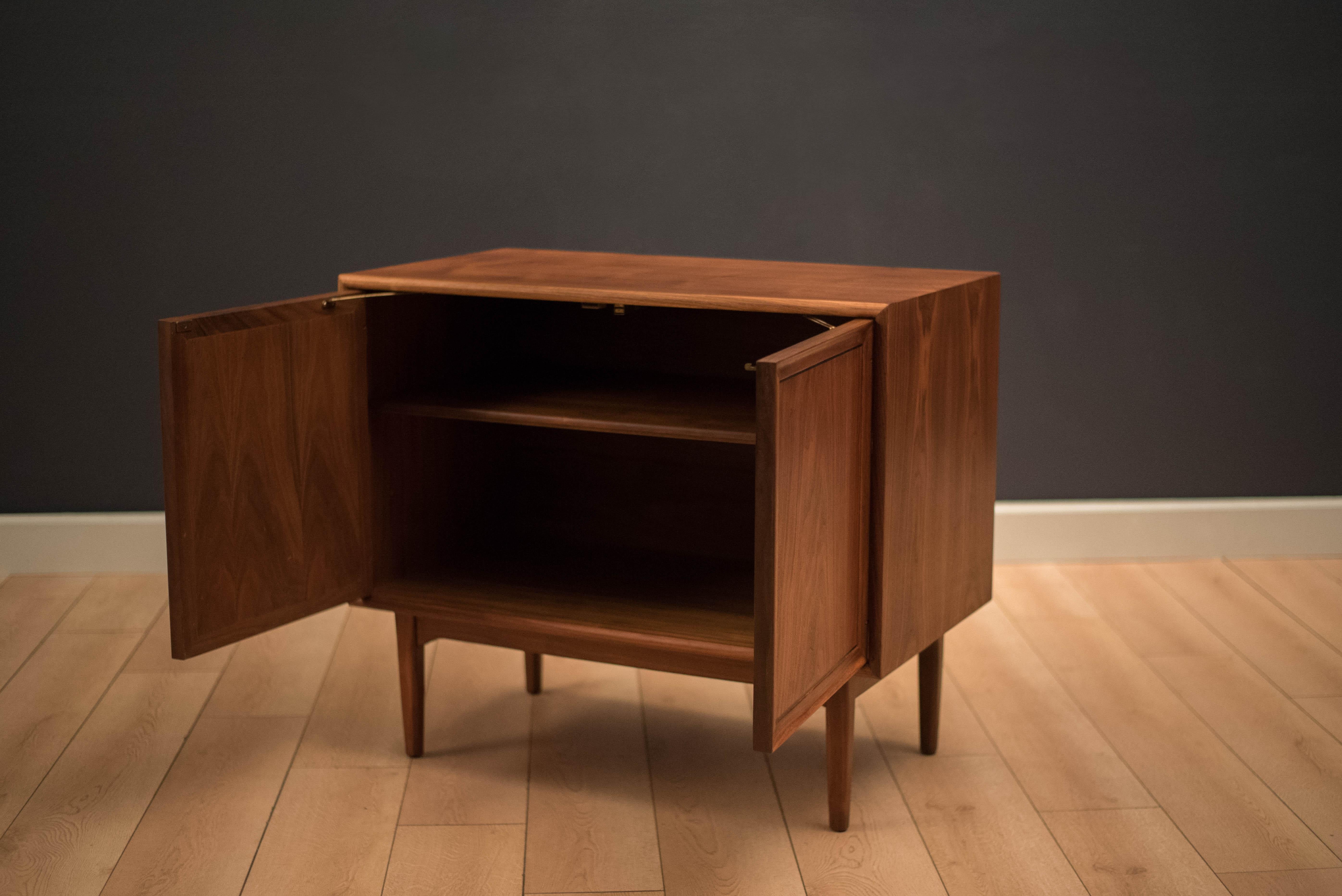 American Mid Century Drexel Declaration Walnut Cabinet