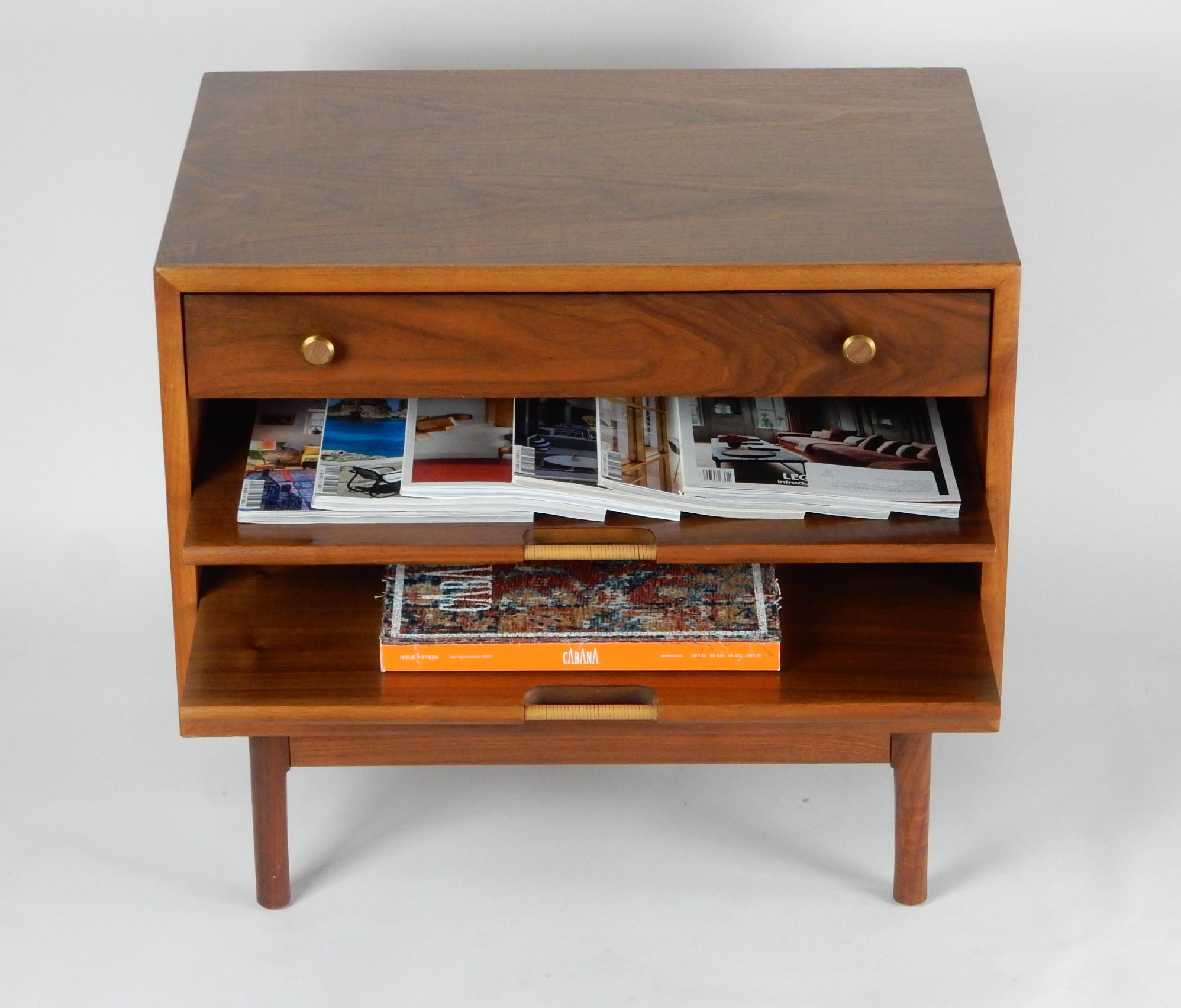 Mid-Century Modern Mid-Century Drexel Magazine Cabinet Table by Kipp Stewart and Stewart MacDougal For Sale