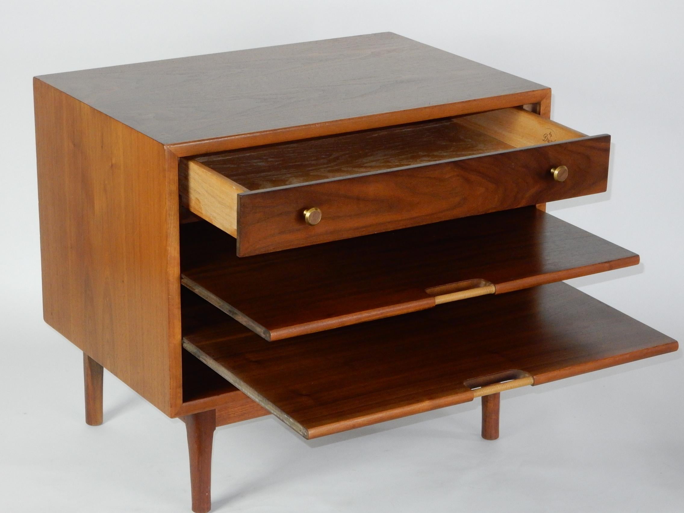 American Mid-Century Drexel Magazine Cabinet Table by Kipp Stewart and Stewart MacDougal For Sale