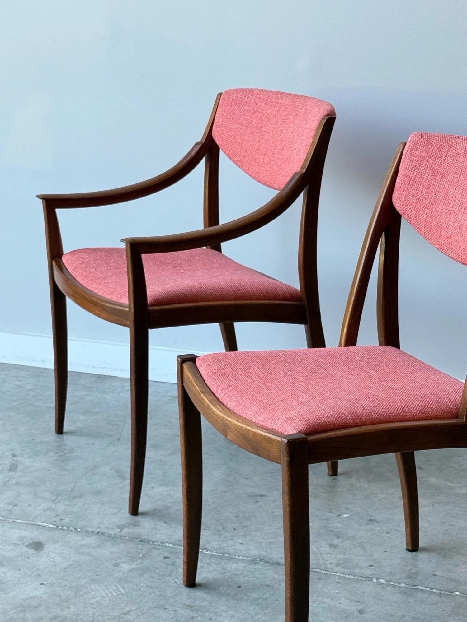 Chaises de salle à manger du milieu du siècle Drexel Parallele by Barney Flagg - Ensemble de quatre en vente 6