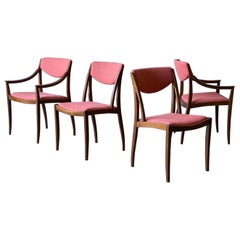Mid-Century Drexel Parallel by Barney Flagg Esszimmerstühle - Satz von vier