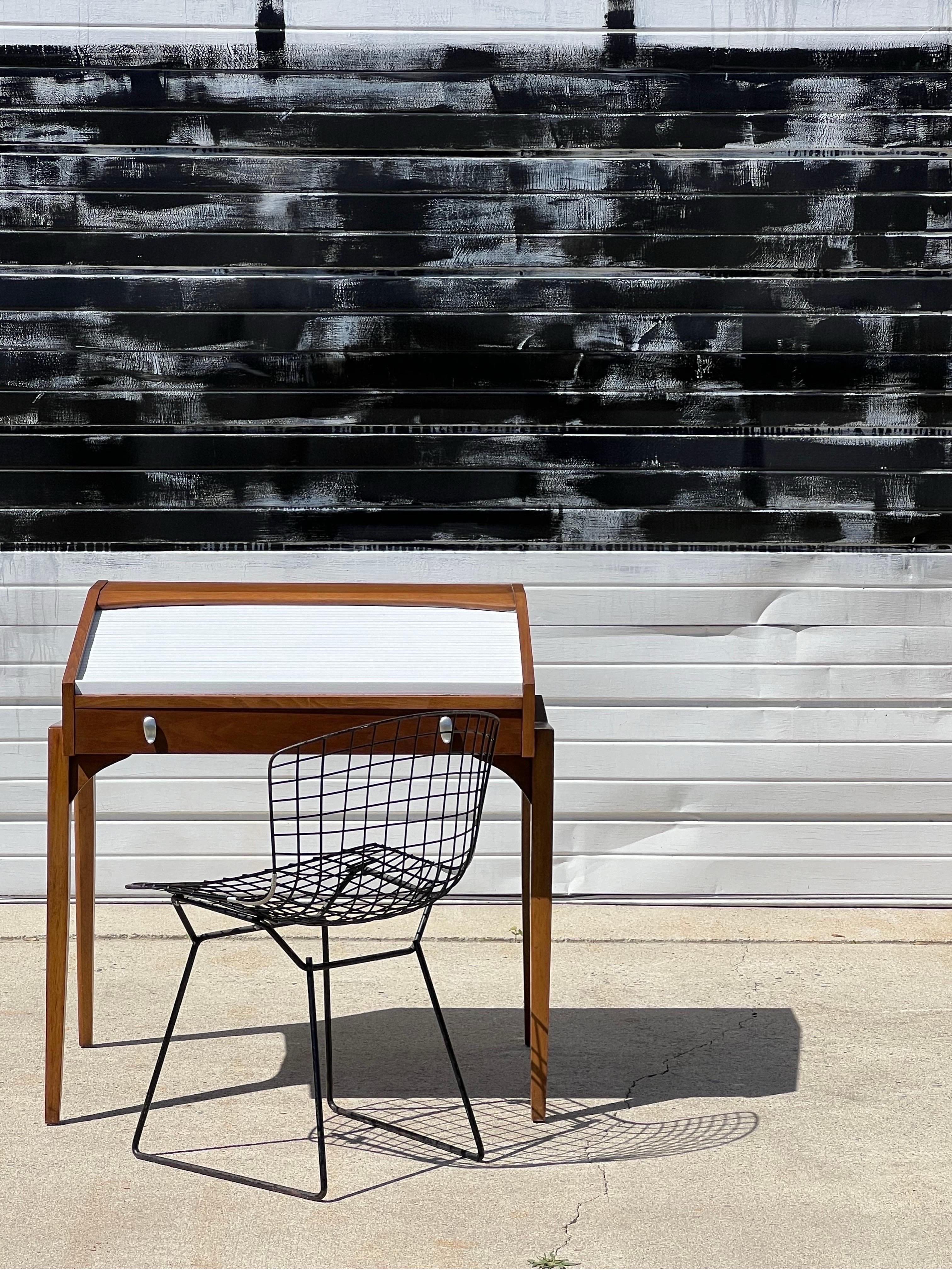 Brass Mid-Century Drexel Profile Desk by John Van Koert