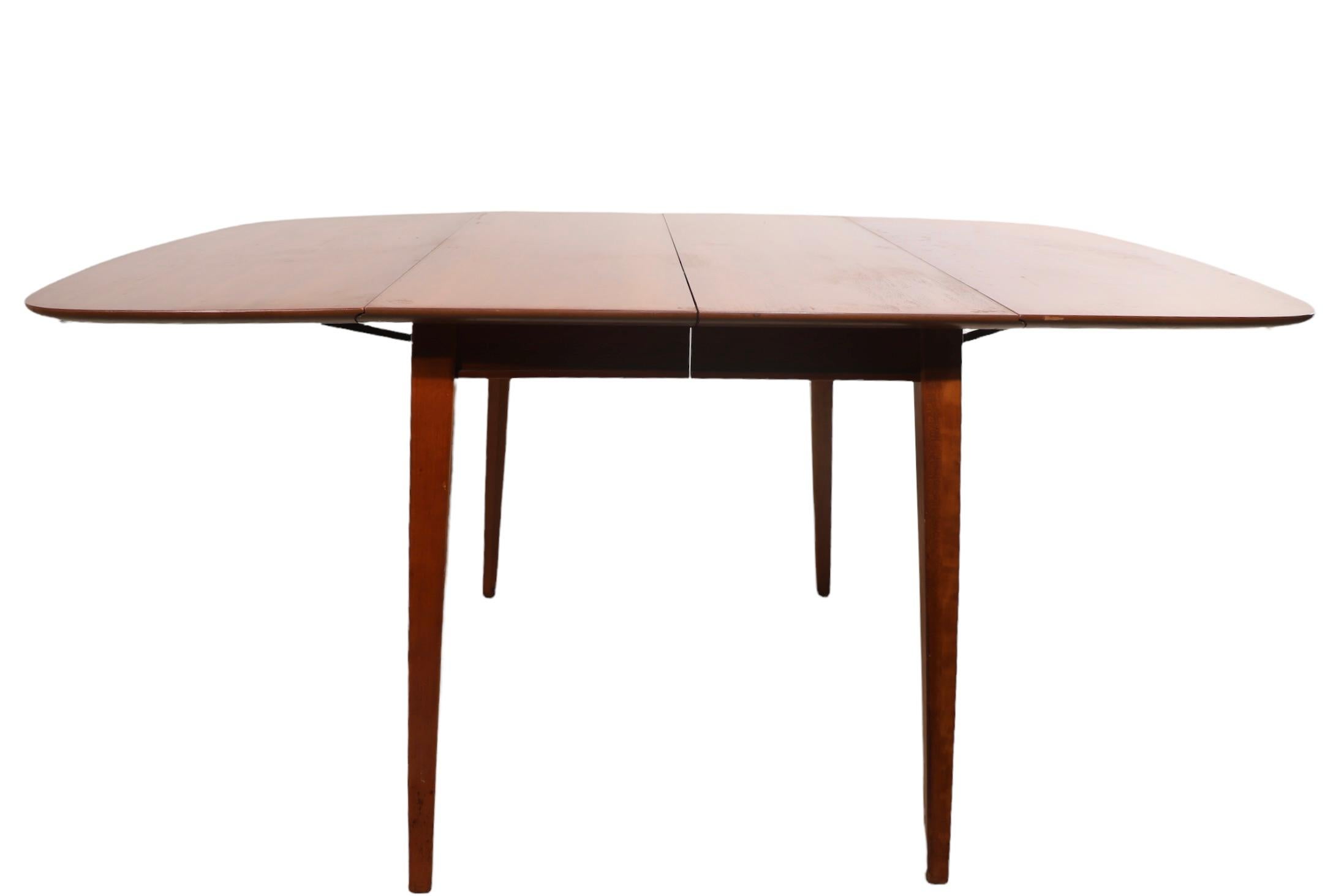 Mid-Century Modern Mid Century Drexel Sun Coast Drop Leaf Dining Table Kipp Stewart for Drexel