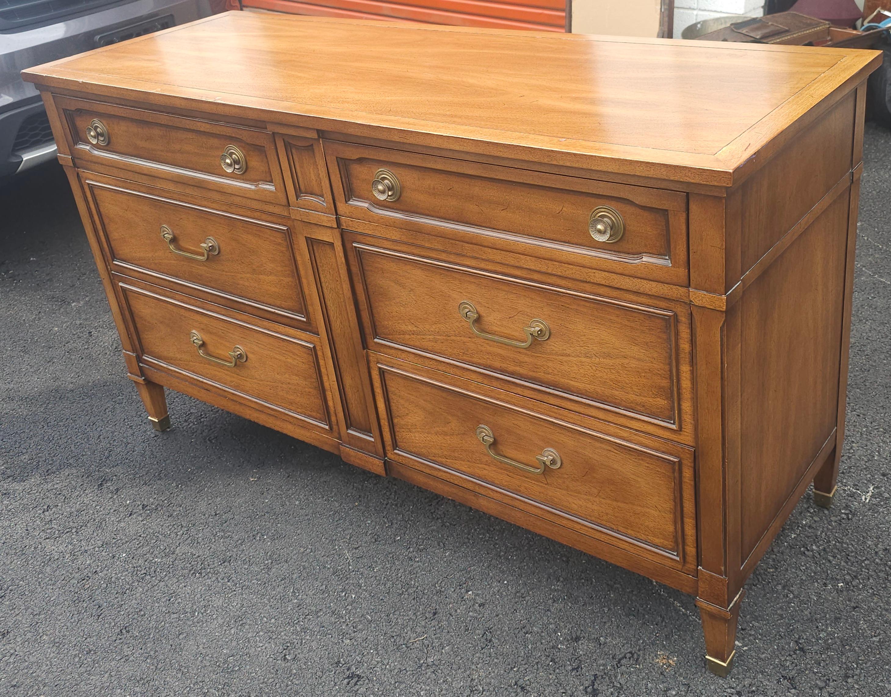Mid-Century Drexel Truine Walnut Double Dresser 4