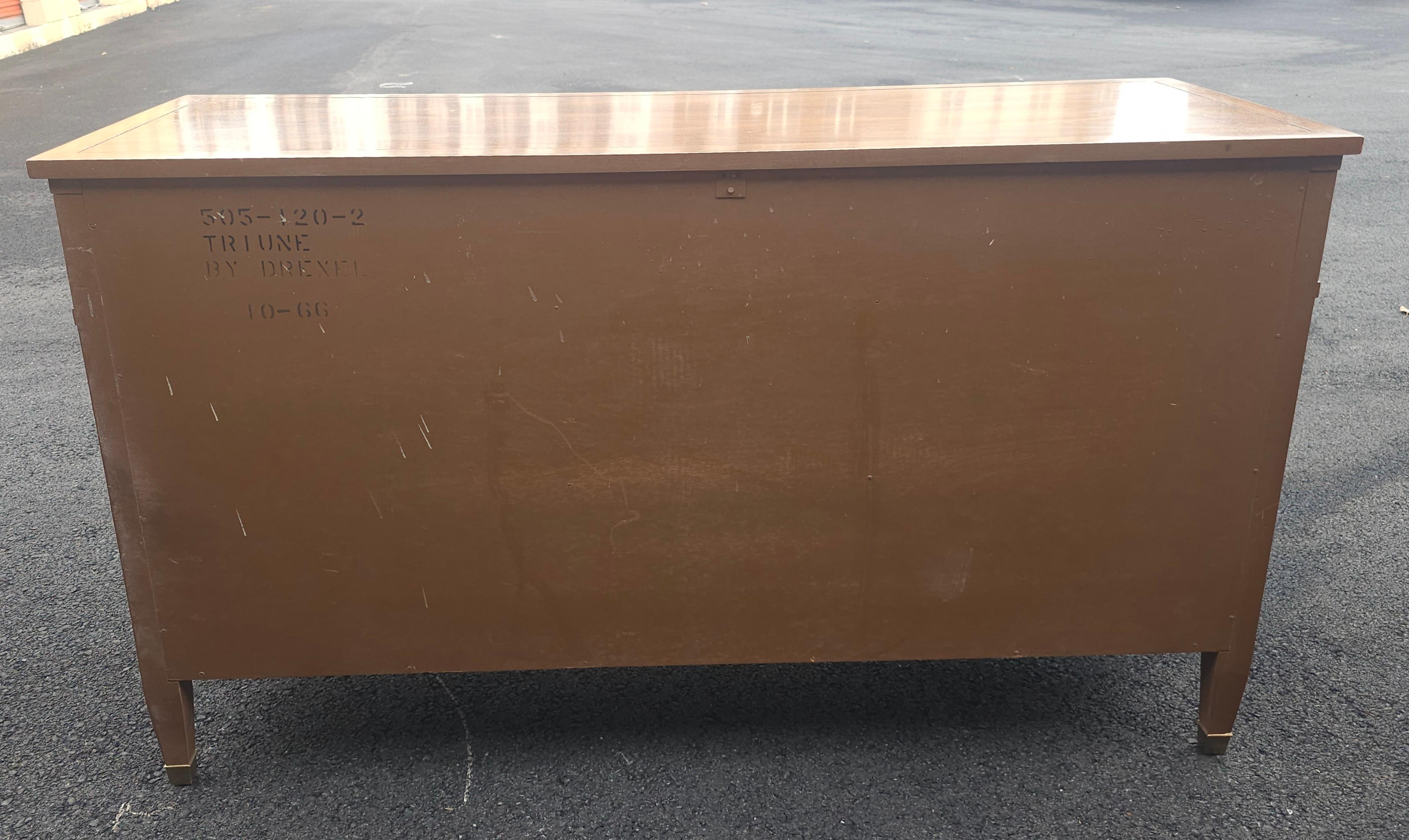 Mid-Century Drexel Truine Walnut Double Dresser 5