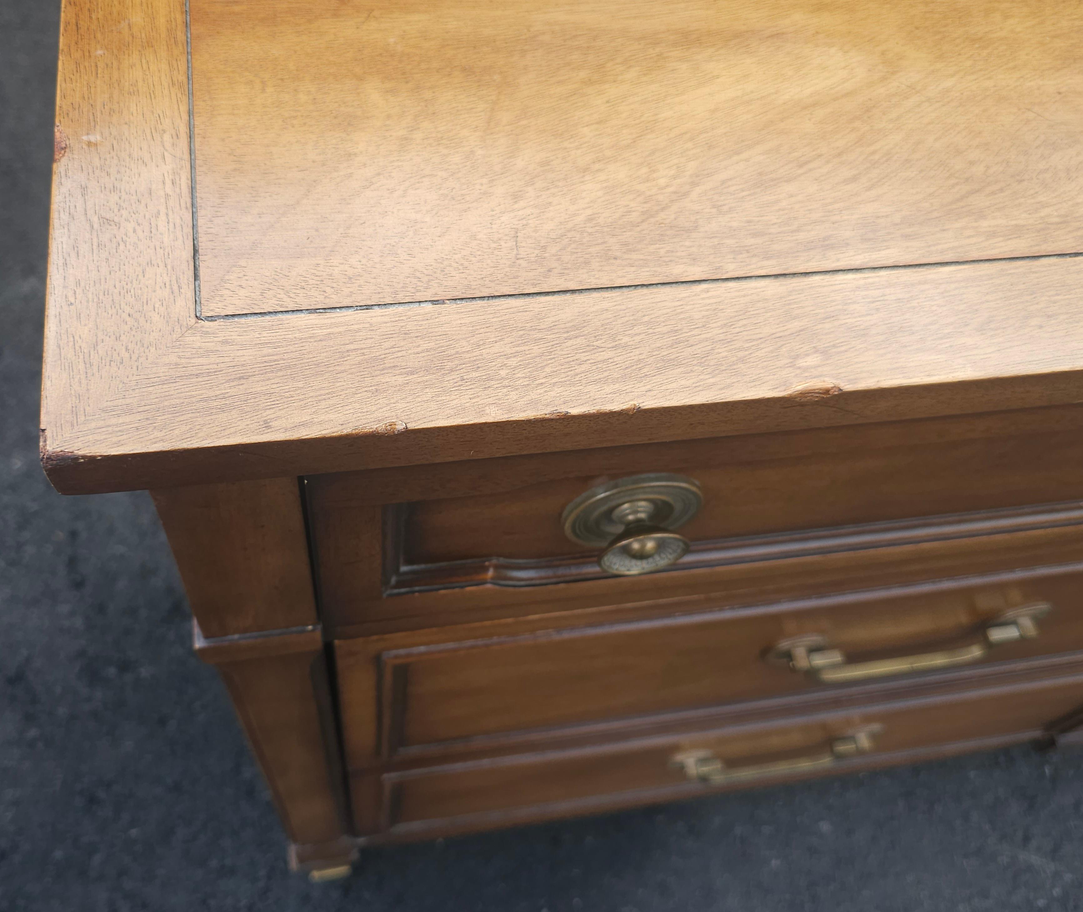 Mid-Century Drexel Truine Walnut Double Dresser 9