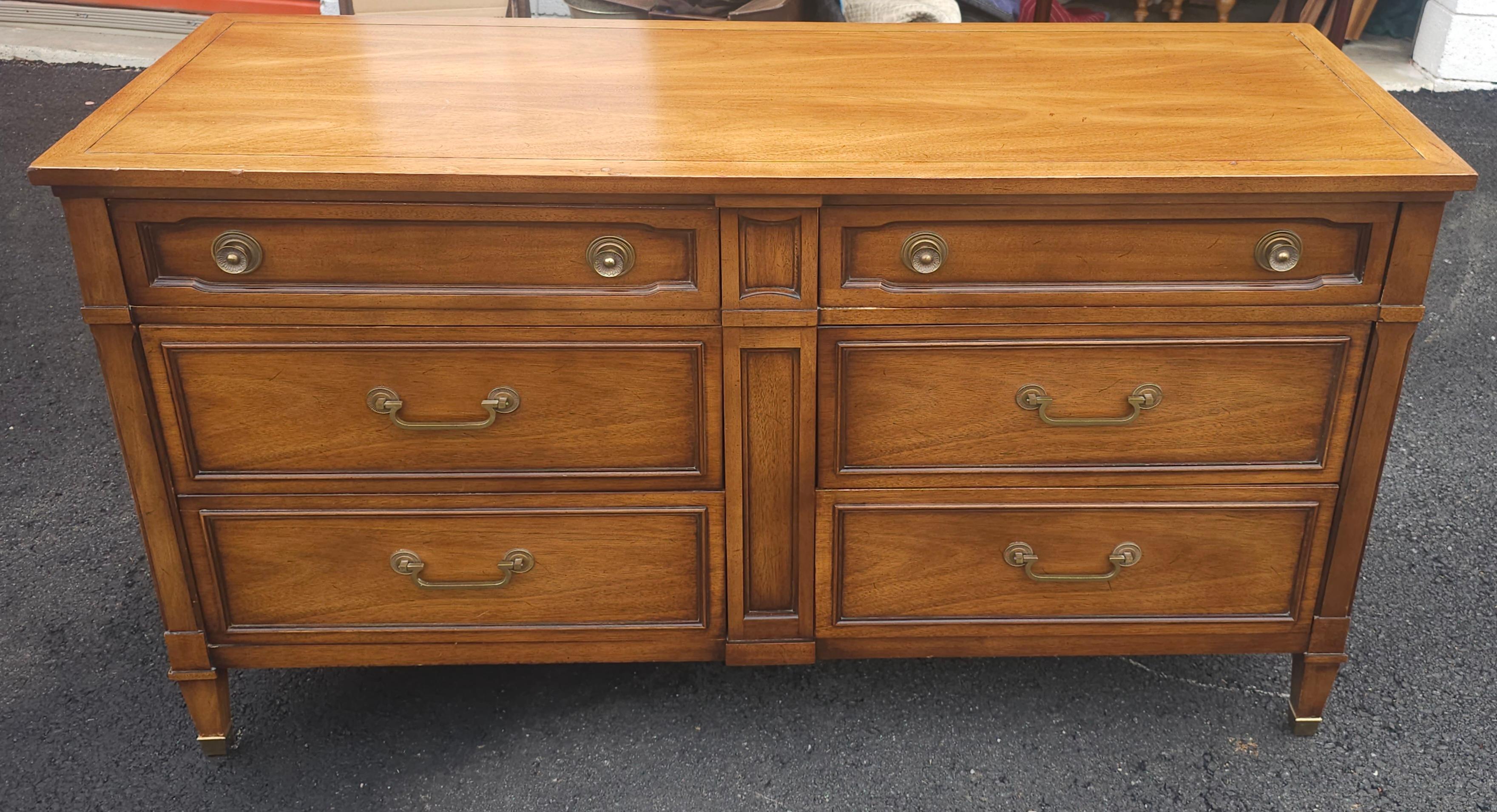 Other Mid-Century Drexel Truine Walnut Double Dresser