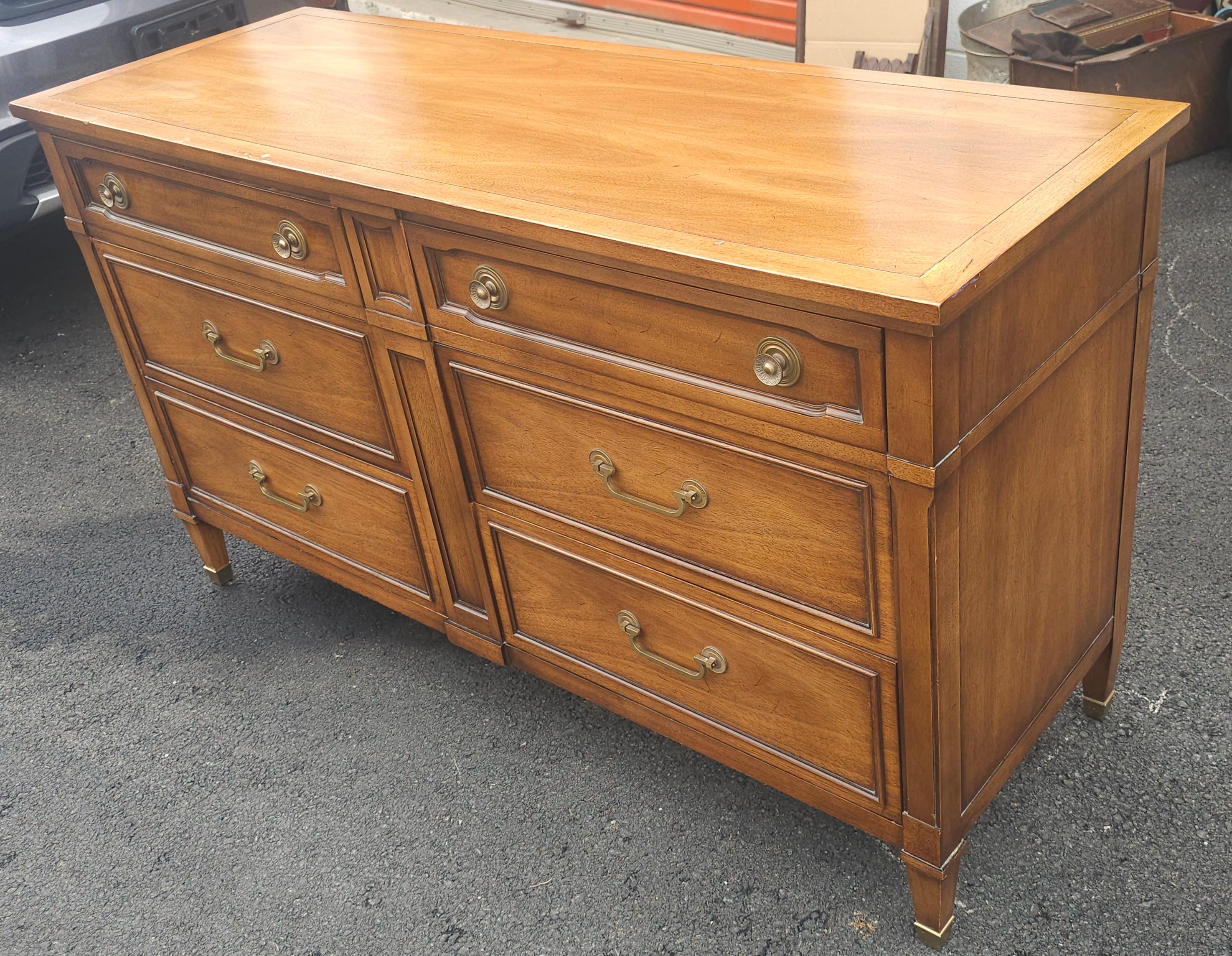 Mid-Century Drexel Truine Walnut Double Dresser 2