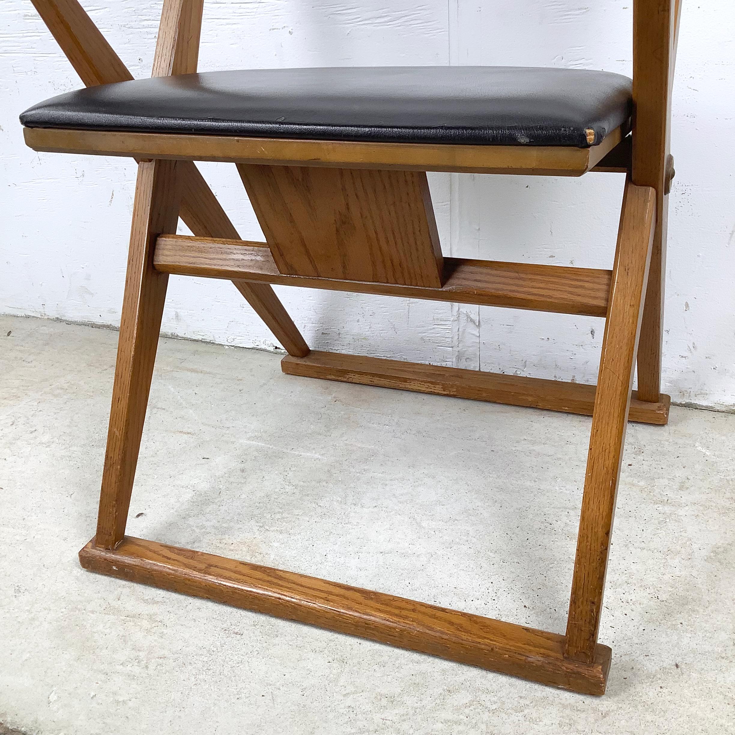 Sedia Drexel X-Frame di metà secolo in vendita 4