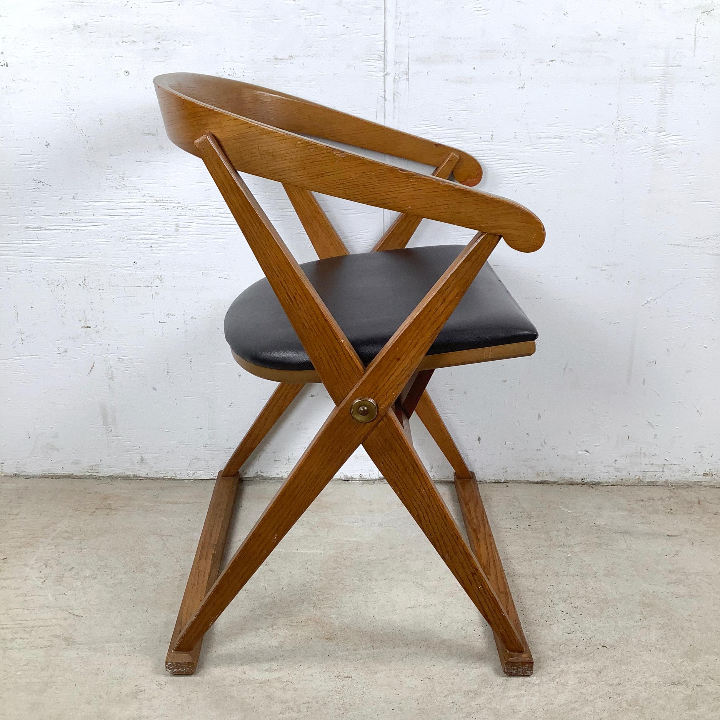 XX secolo Sedia Drexel X-Frame di metà secolo in vendita