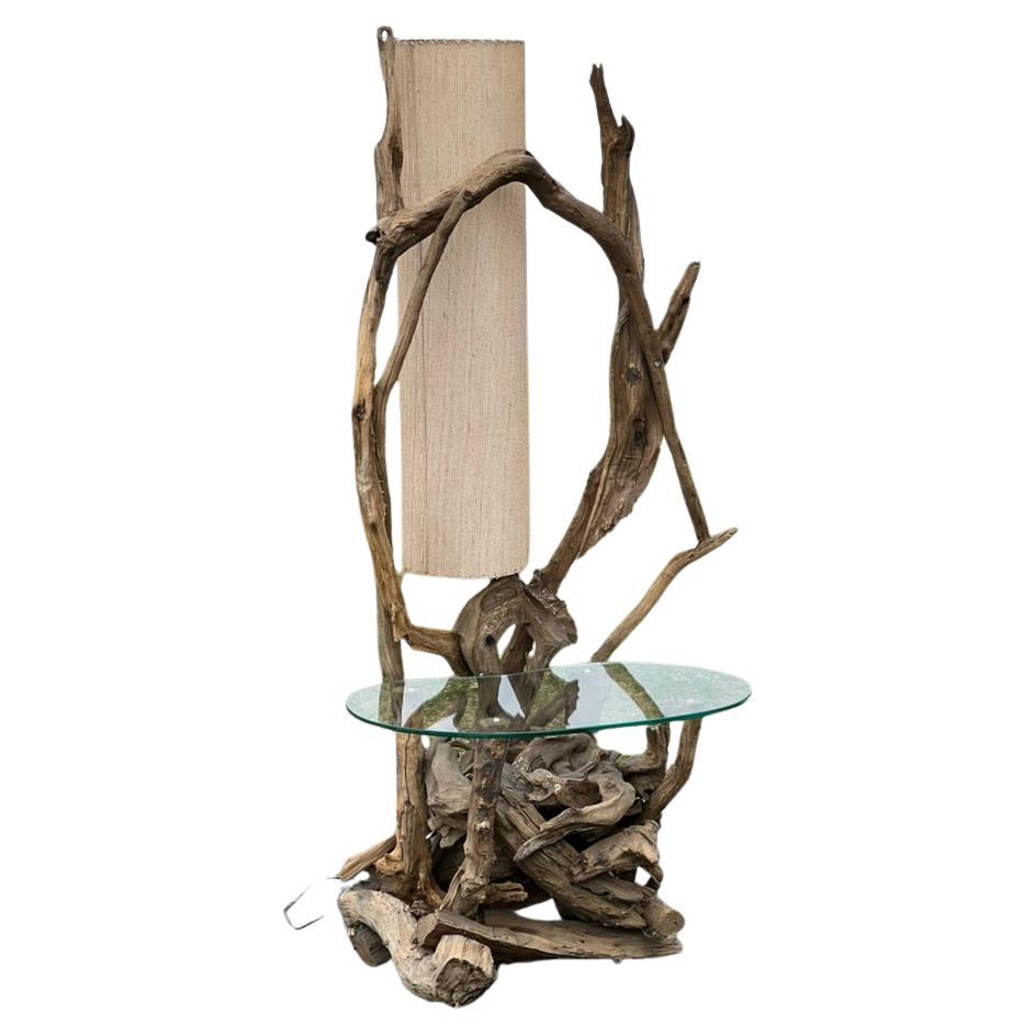 Treibholz-Lampentisch aus der Mitte des Jahrhunderts im Angebot