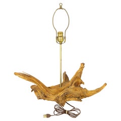 Mid Century Driftwood Table Lamp