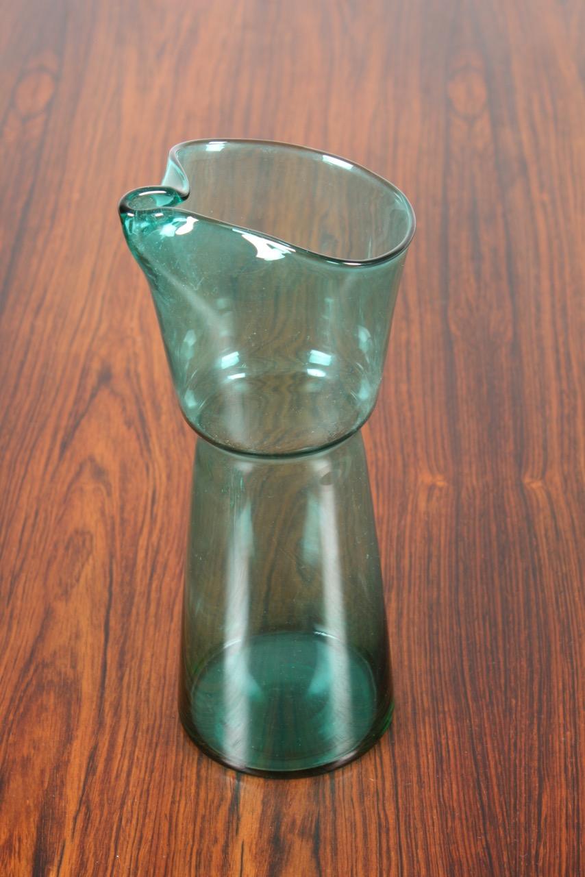 Mid-20th Century Midcentury Drink Pitcher, Bowl and Seven Glasses and by Jacob E. Bang, 1950s For Sale