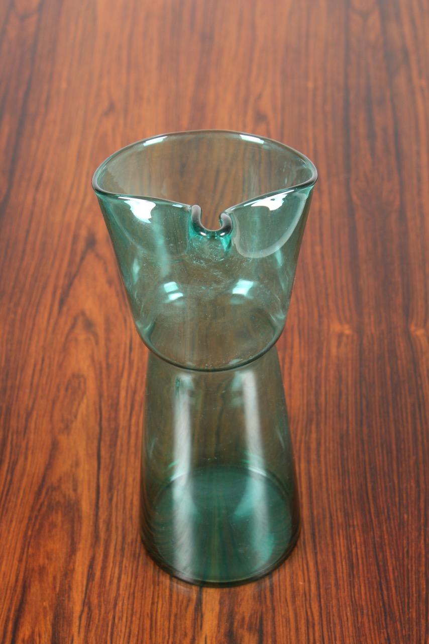 Midcentury Drink Pitcher, Bowl and Seven Glasses and by Jacob E. Bang, 1950s For Sale 1