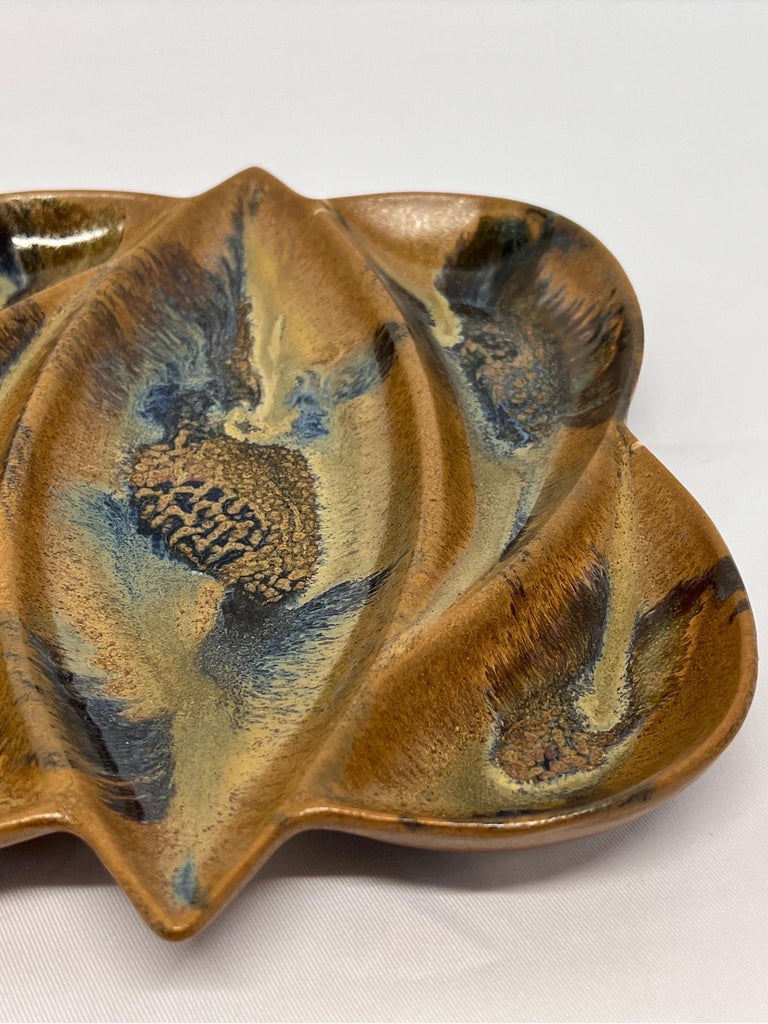 MidCentury Drip Glaze Ashtray or Catch All For Sale at 1stDibs