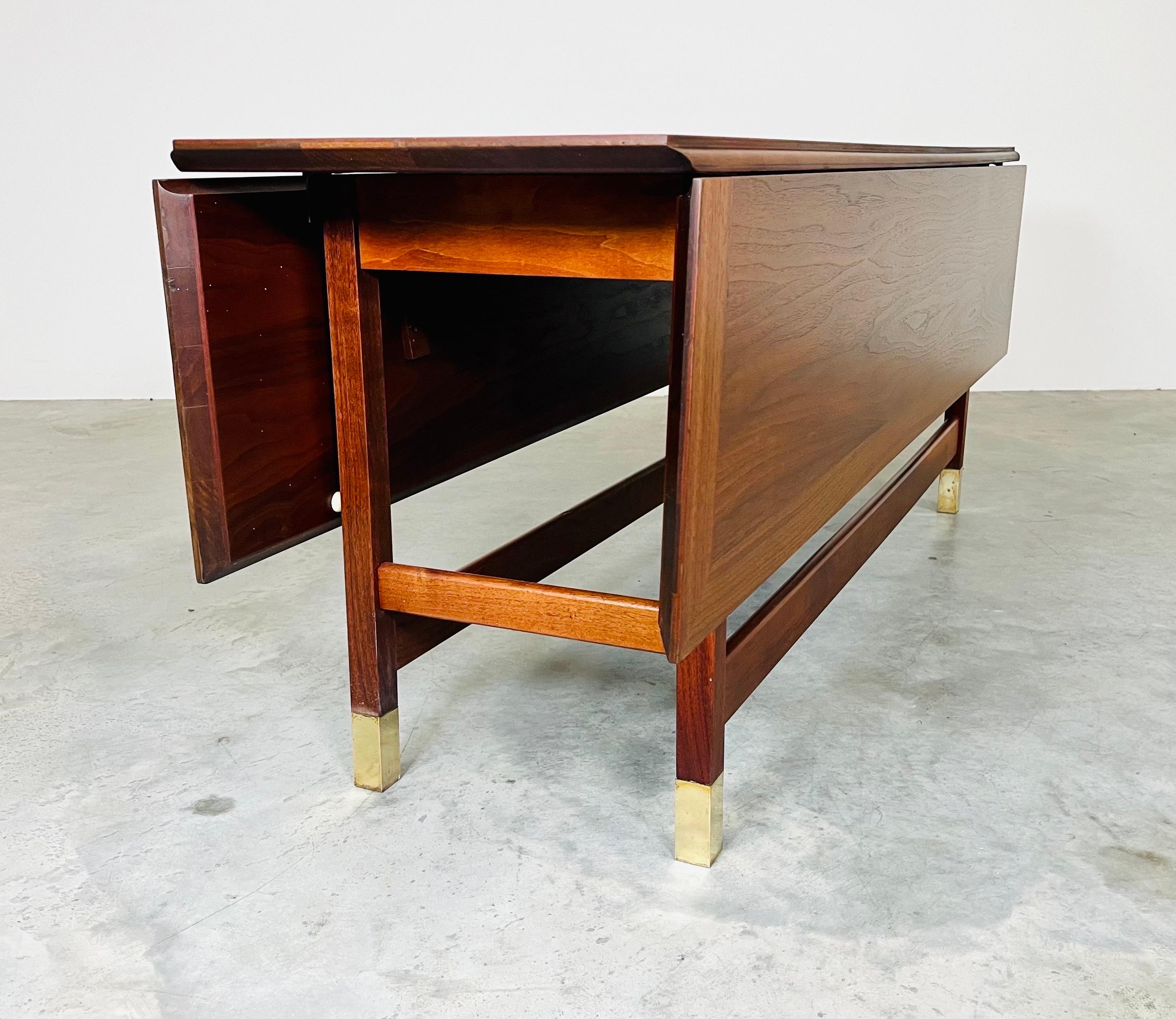 Mid-Century Drop-leaf Console Occasional or Serving Table After Harvey Probber  3