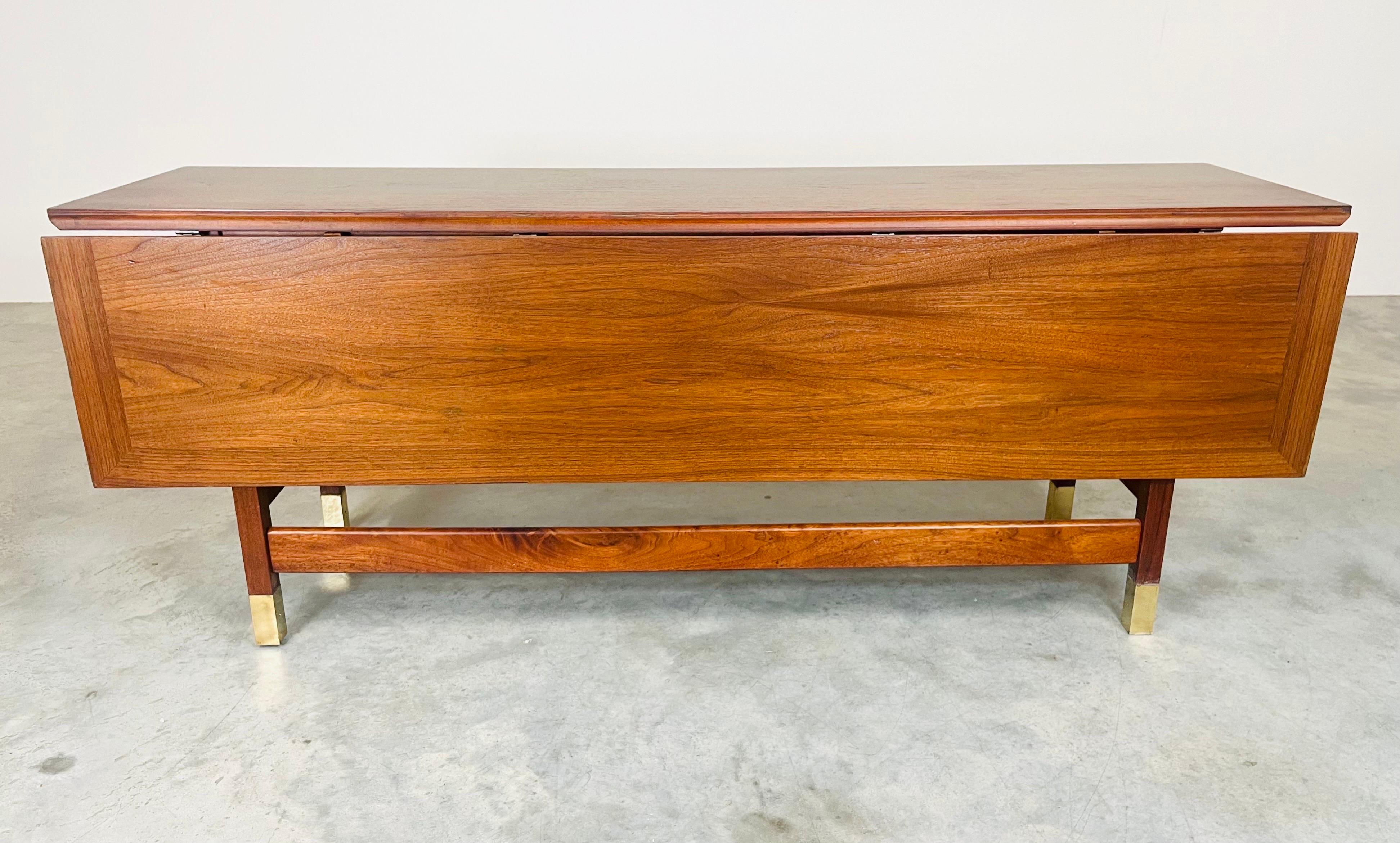 Mid-Century Modern Mid-Century Drop-leaf Console Occasional or Serving Table After Harvey Probber 