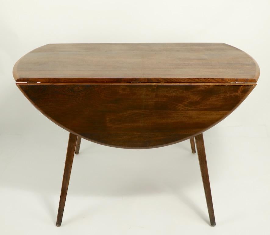 British Mid Century Drop Leaf Dining Table by Lucien Ercolani for Ercol
