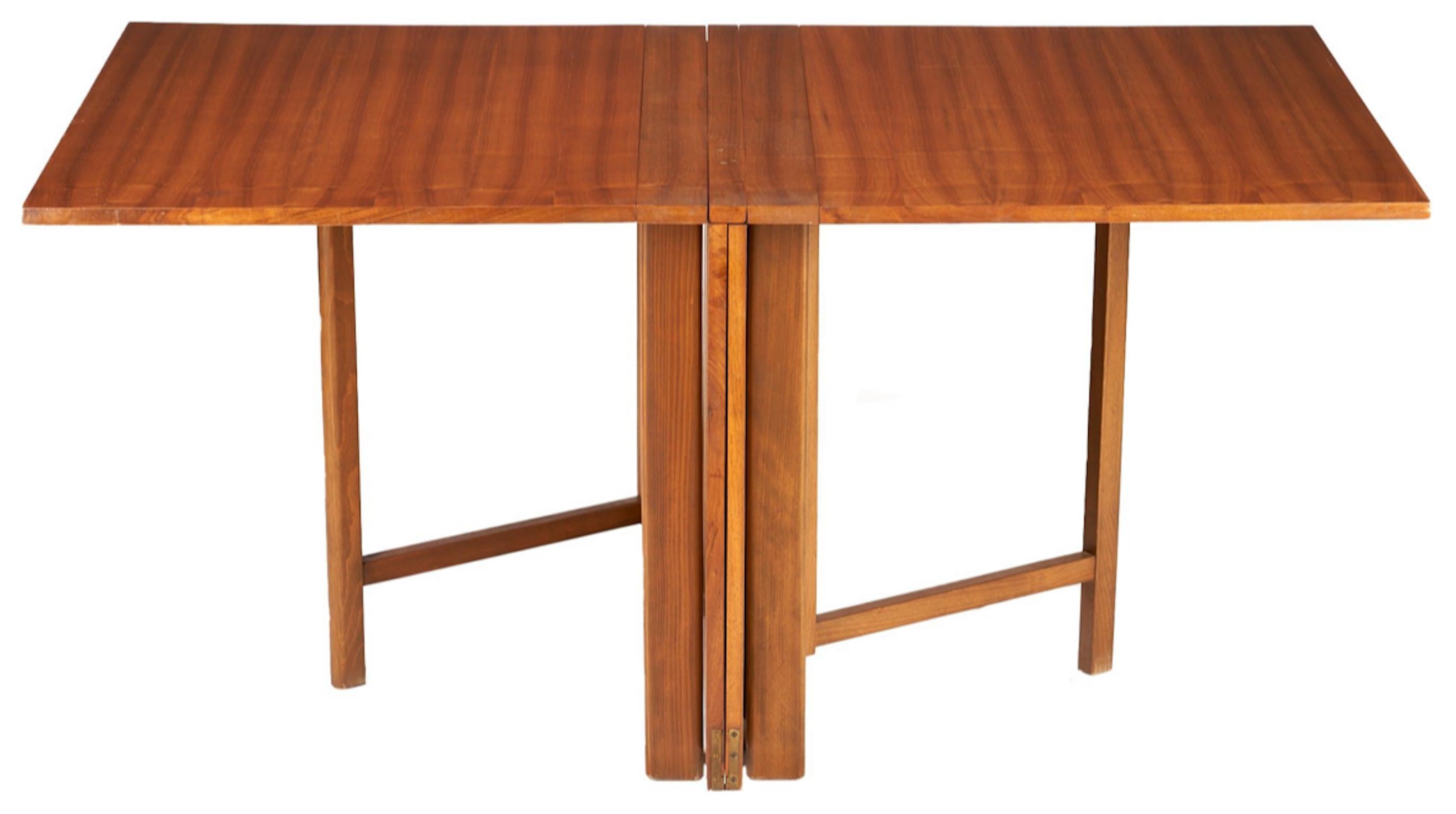 Mid century Drop Leaf Extension Maria 2-12 Dining Table Teak by Bruno Mathsson In Good Condition For Sale In BROOKLYN, NY