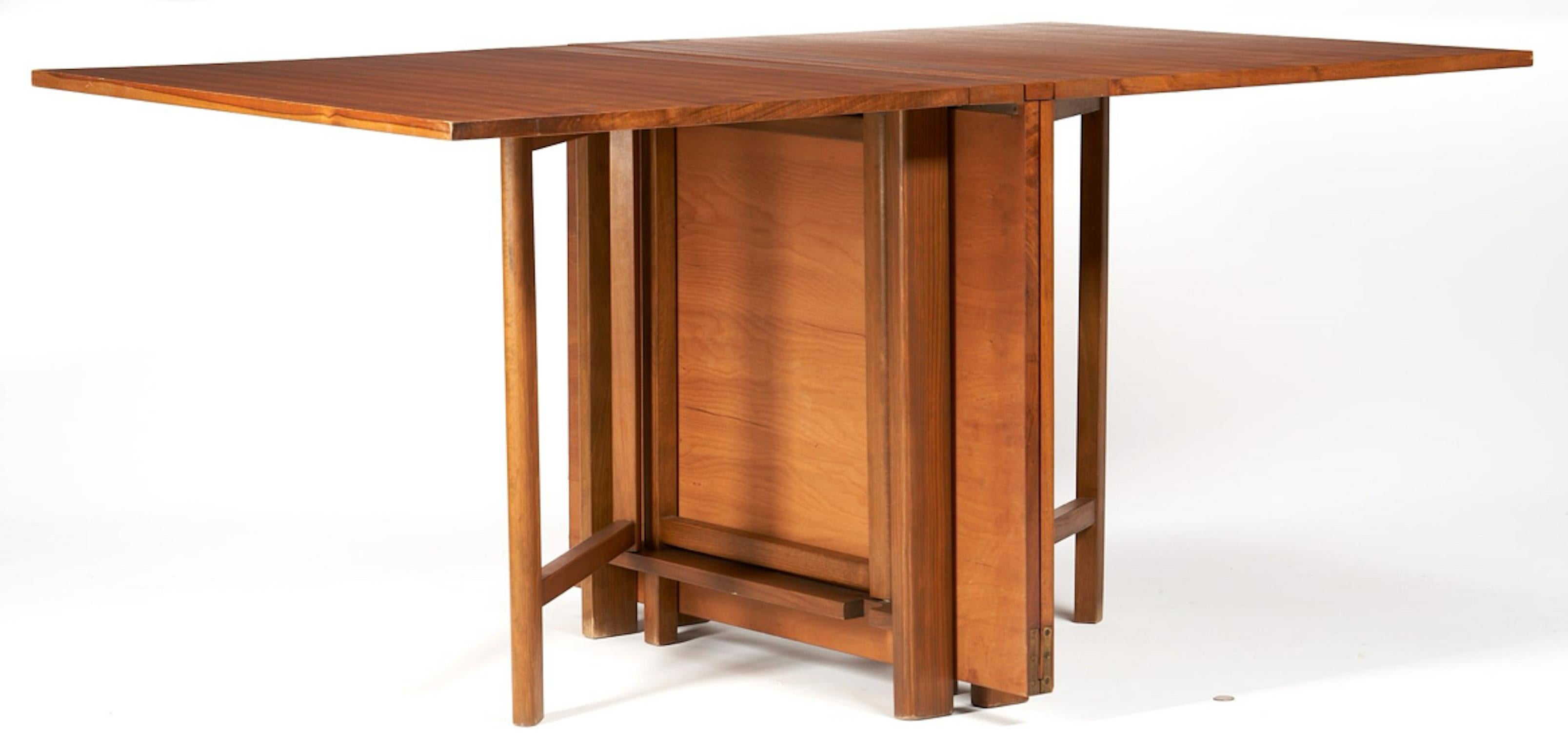 Mid-20th Century Mid century Drop Leaf Extension Maria 2-12 Dining Table Teak by Bruno Mathsson For Sale