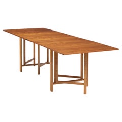 Tavolo da pranzo allungabile Maria 2-12 in teak di Bruno Mathsson, metà del secolo scorso