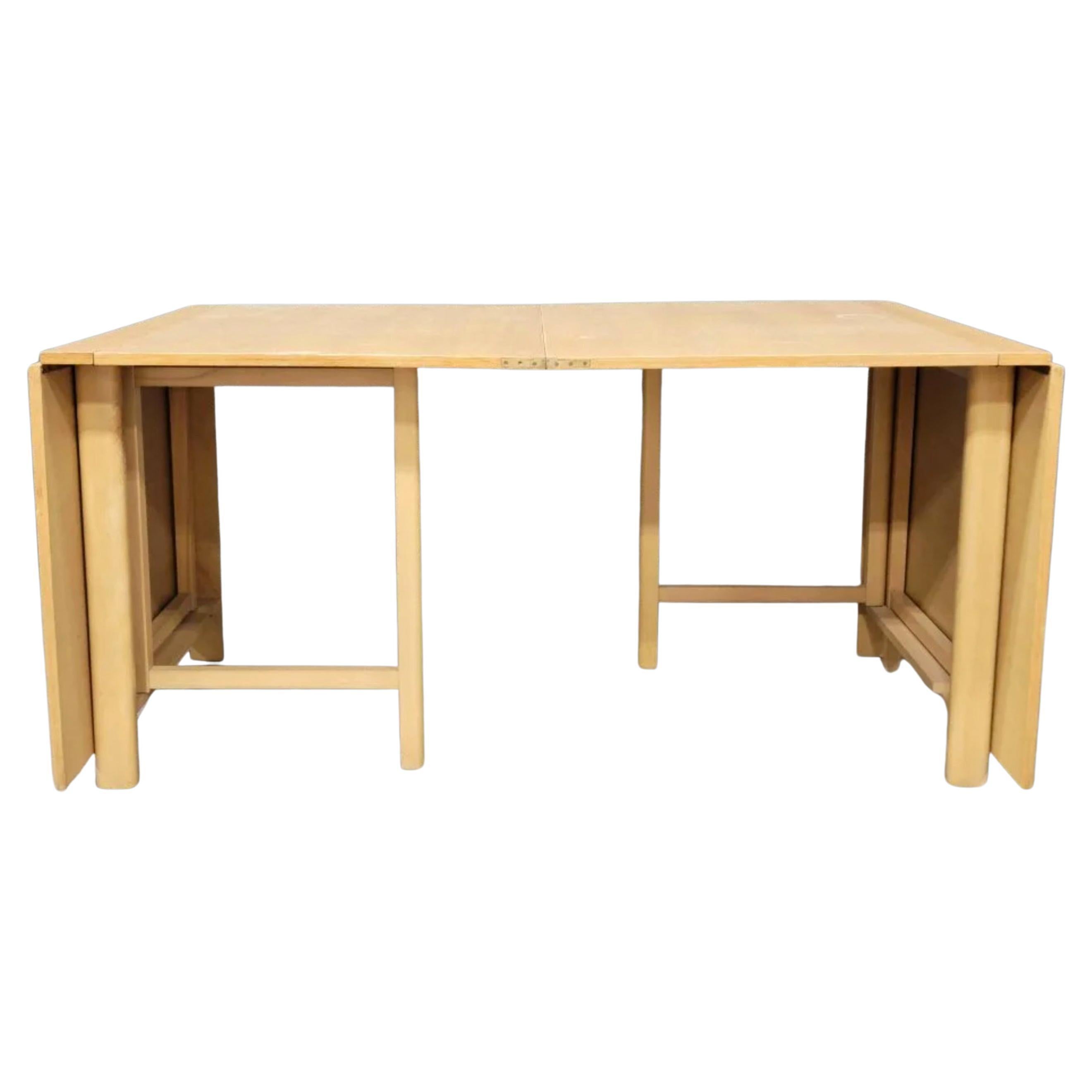 Mid-Century Modern Midcentury Drop Leaf Extension Maria Dining Table in Beech by Bruno Mathsson