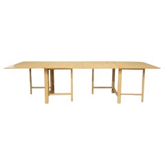 Midcentury Drop Leaf Extension Maria Dining Table in Beech by Bruno Mathsson
