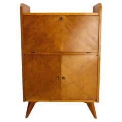 Mid-Century Drop-Leaf Sideboard en Oak Oak avec pied en compas