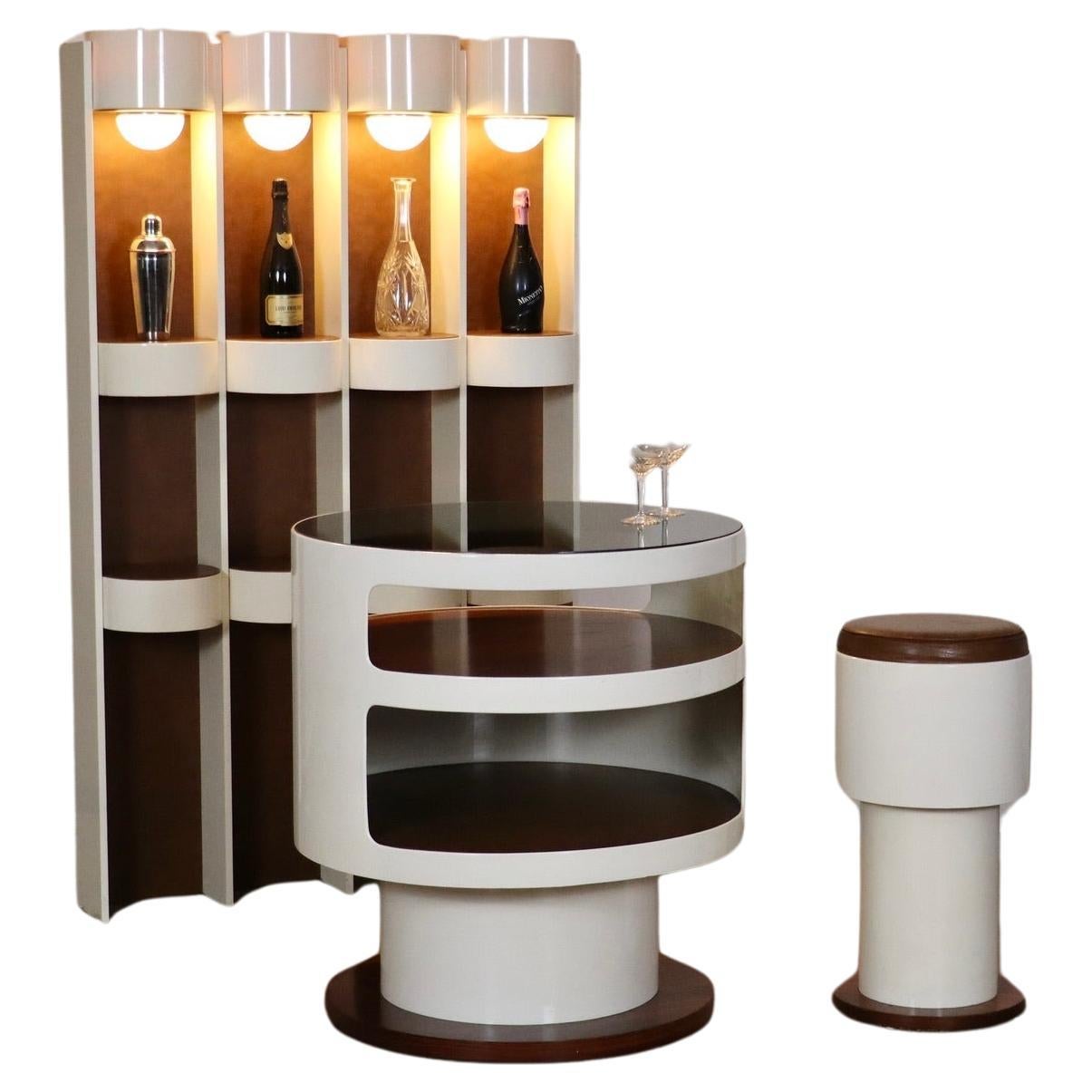 Mid Century Dry Bar by Joe Colombo, Italy, 1960s