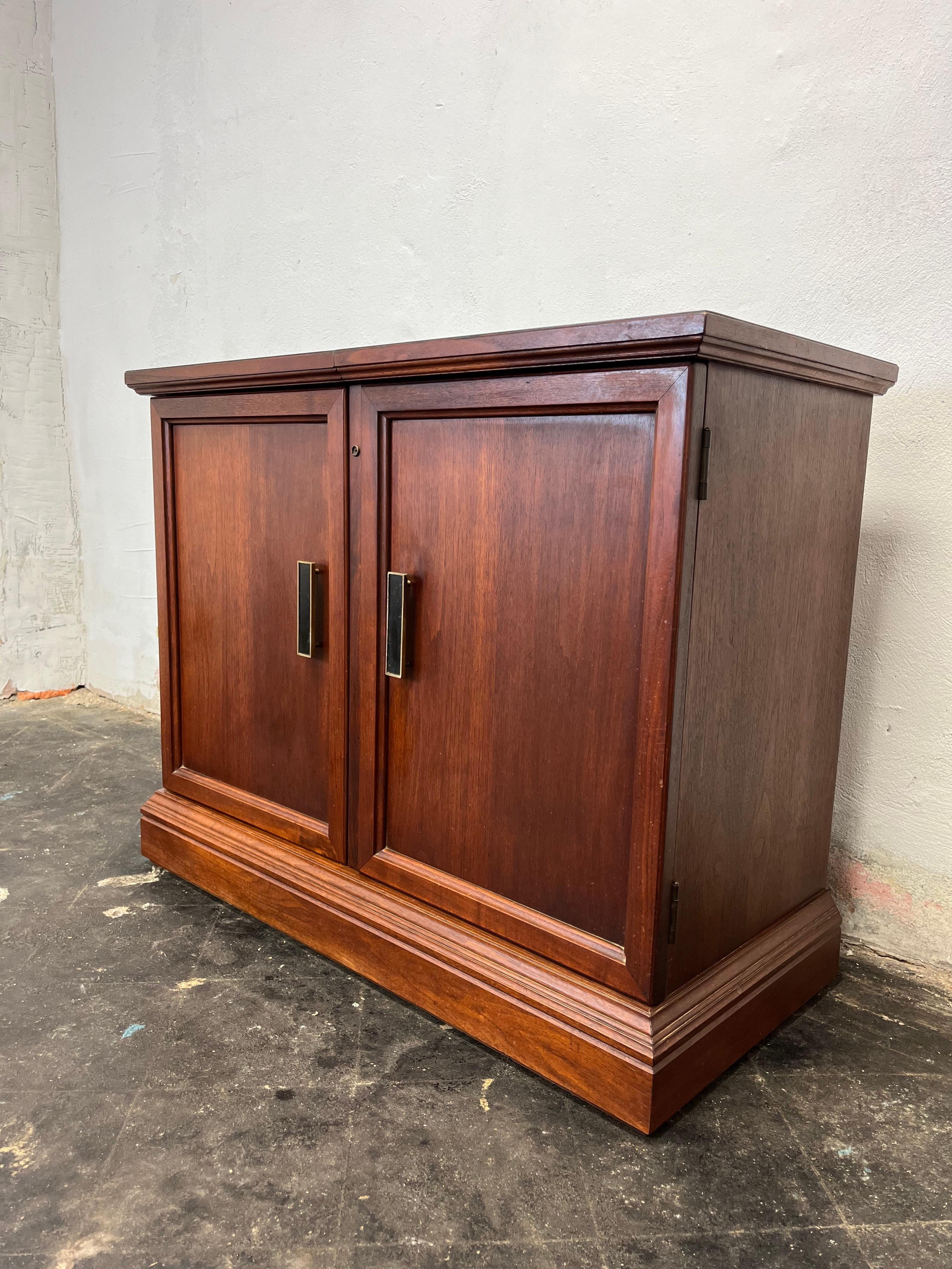 Mid-Century Modern Mid Century Dry Bar Cabinet Walnut