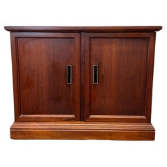 Mid Century Dry Bar Cabinet Walnut