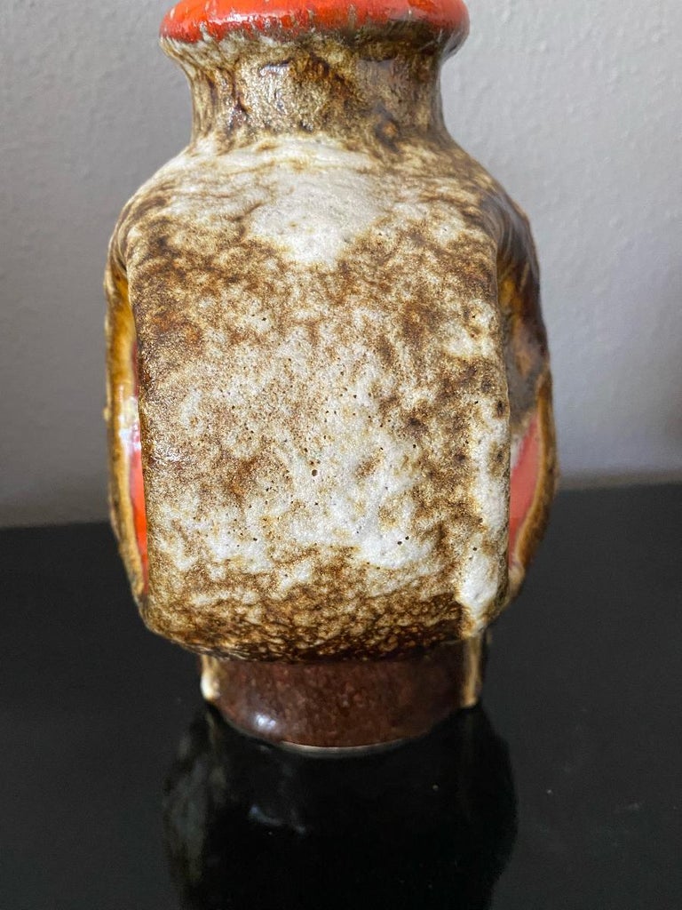 Mid-Century Dümler and Breiden Fat Lava Vase For Sale at 1stDibs