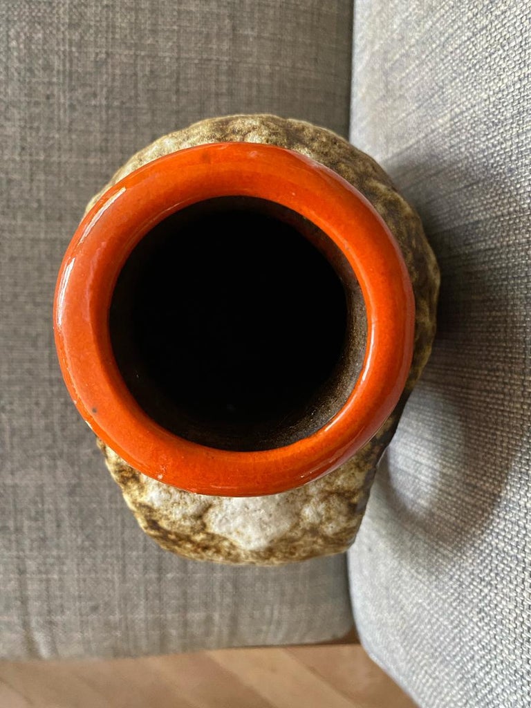 Mid-Century Dümler and Breiden Fat Lava Vase For Sale at 1stDibs