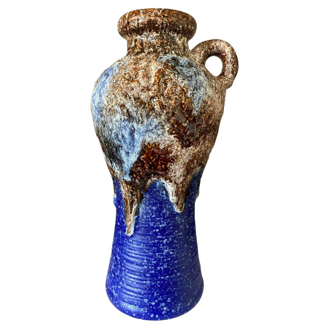 Vase en lave grasse Dmler & Breiden du milieu du siècle dernier