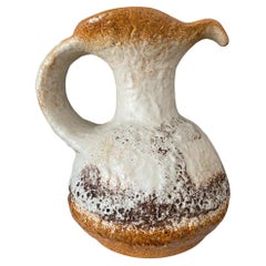 Mid-Century Dümler & Breiden Large Fat Lava Pottery Jug
