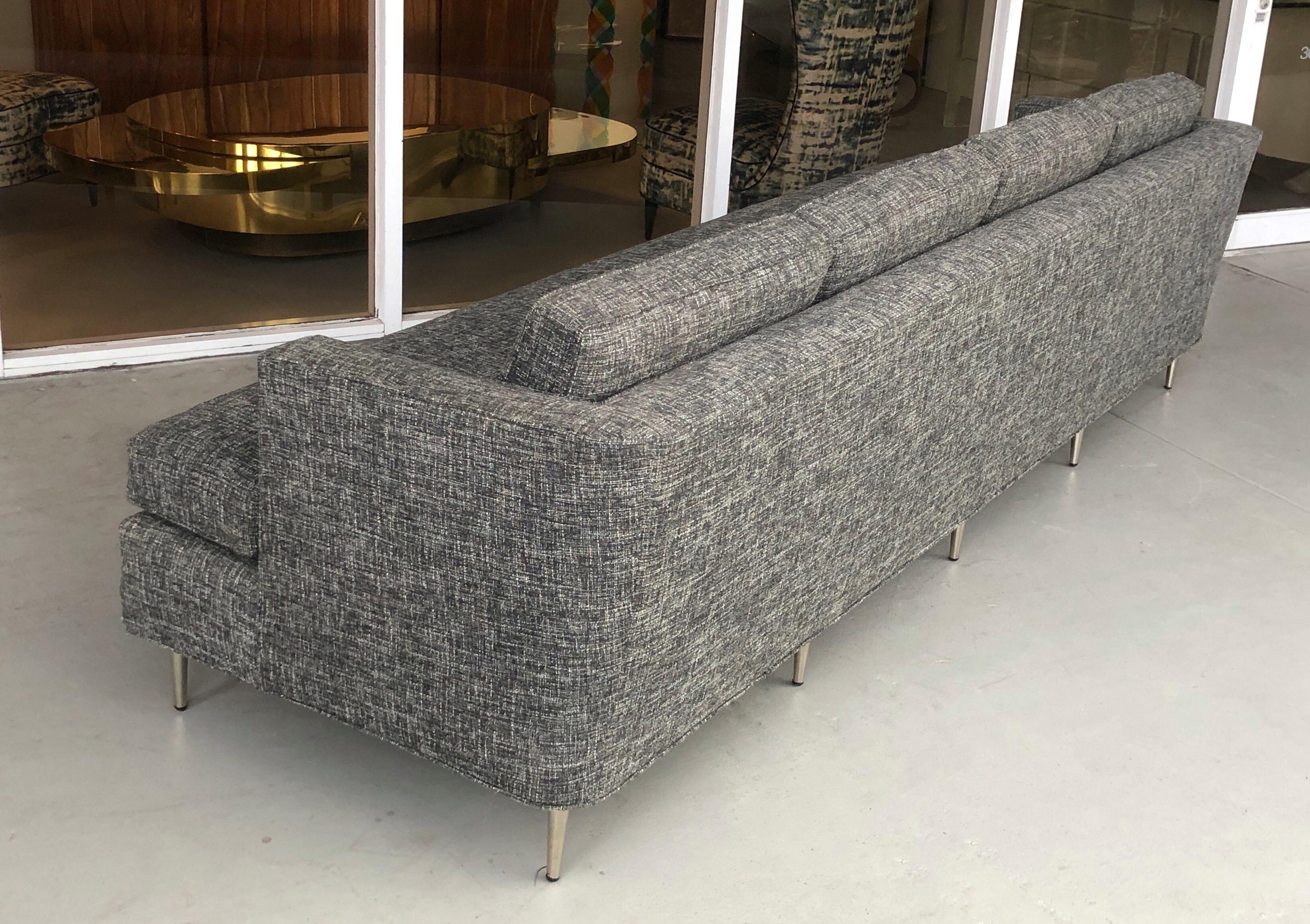 Midcentury Dunbar Style Sofa with 10 Legs 4