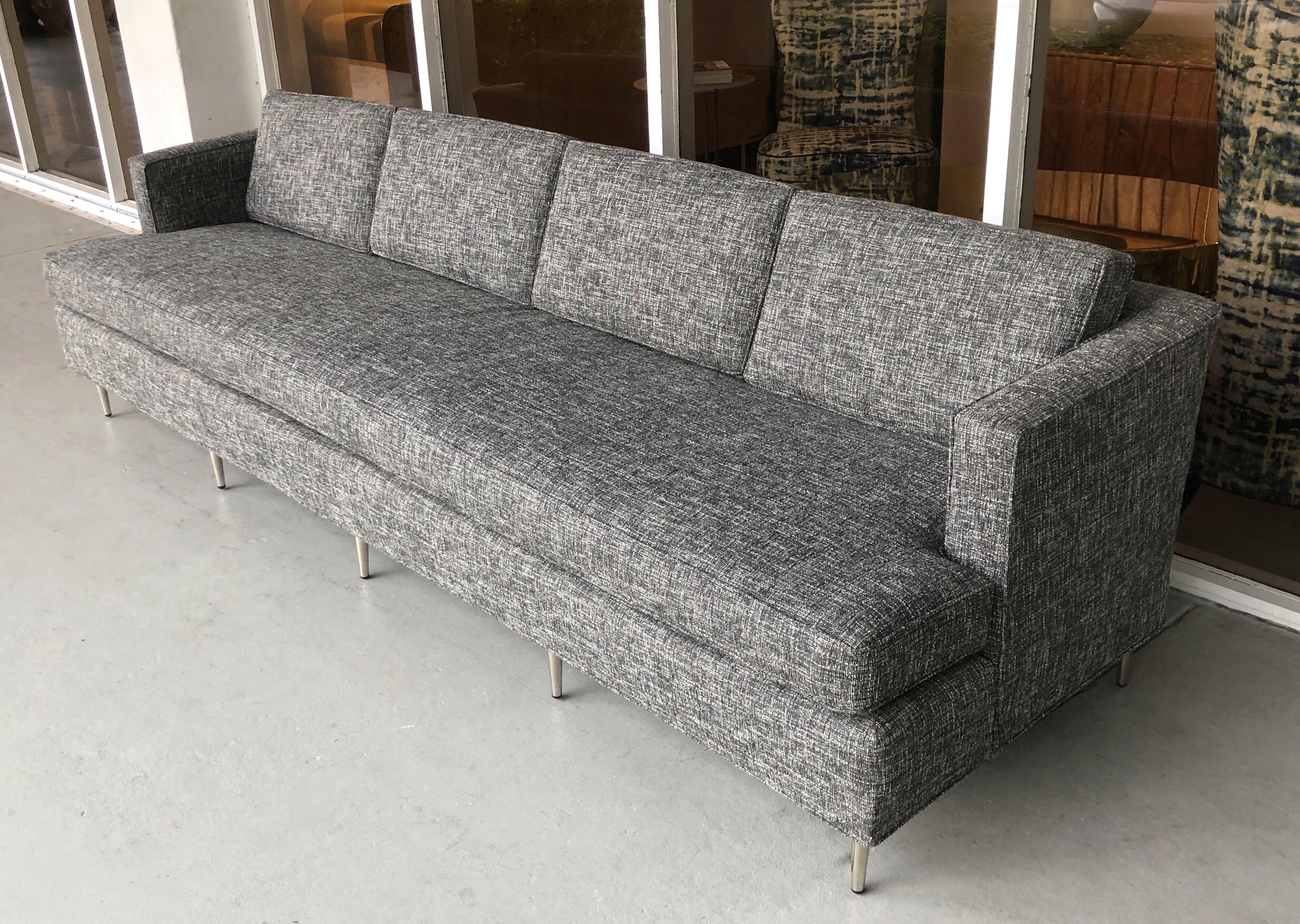 American Midcentury Dunbar Style Sofa with 10 Legs