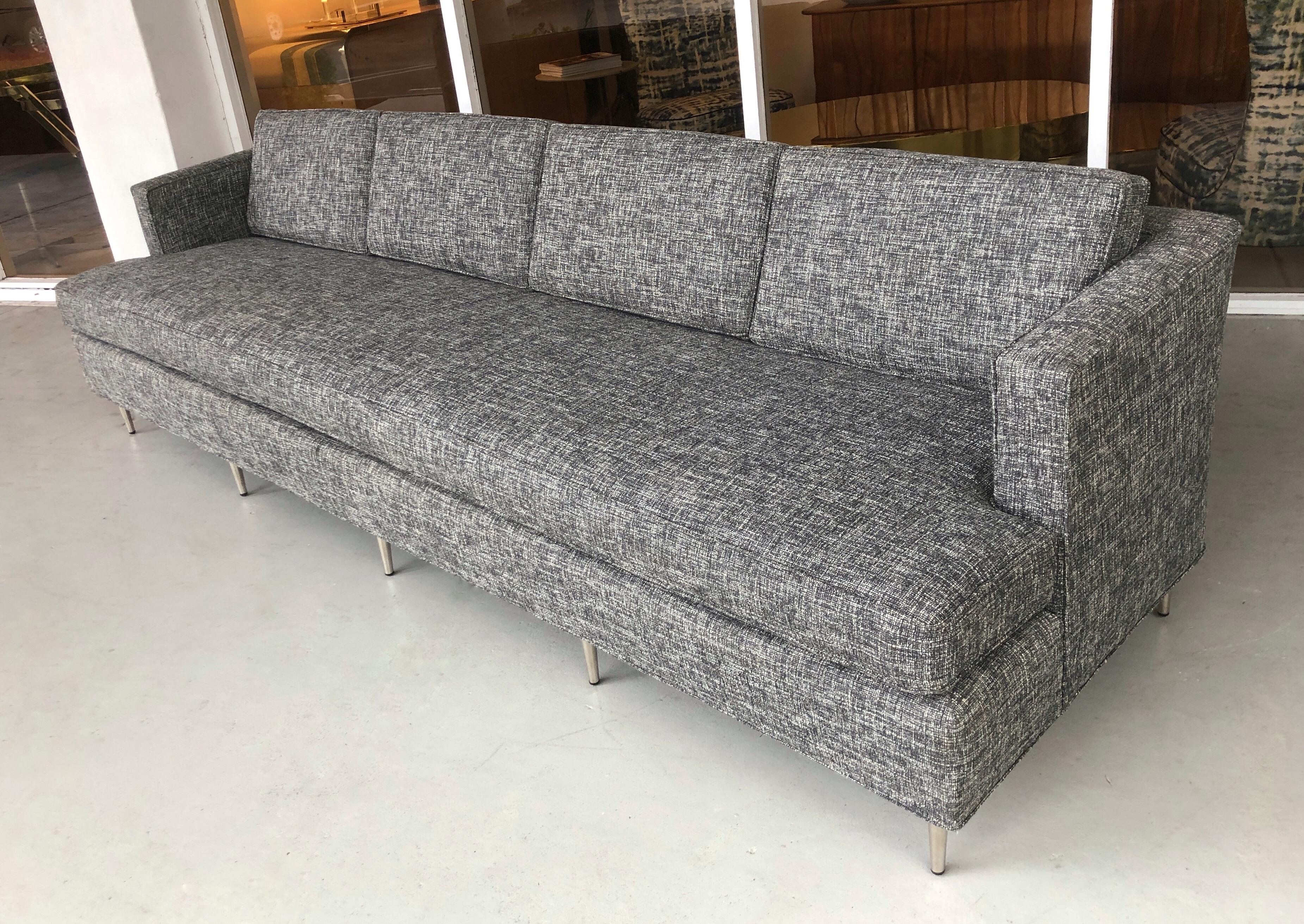 Mid-20th Century Midcentury Dunbar Style Sofa with 10 Legs
