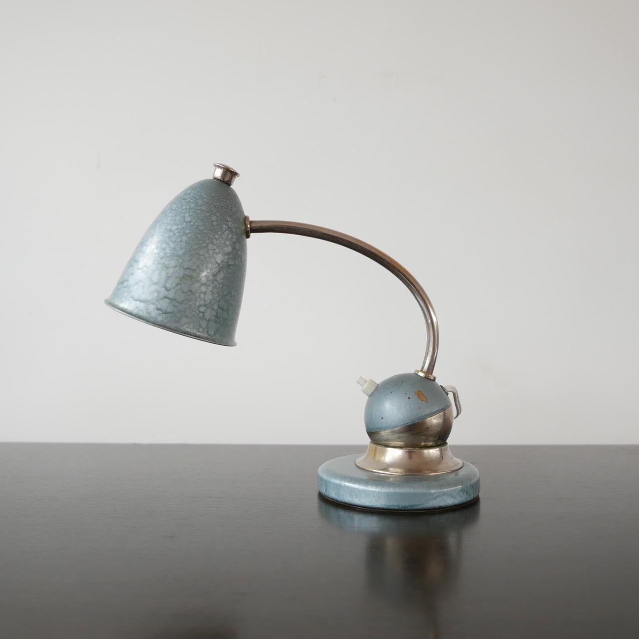 Metal Mid-Century Dutch Ball Adjustable Table Lamp For Sale
