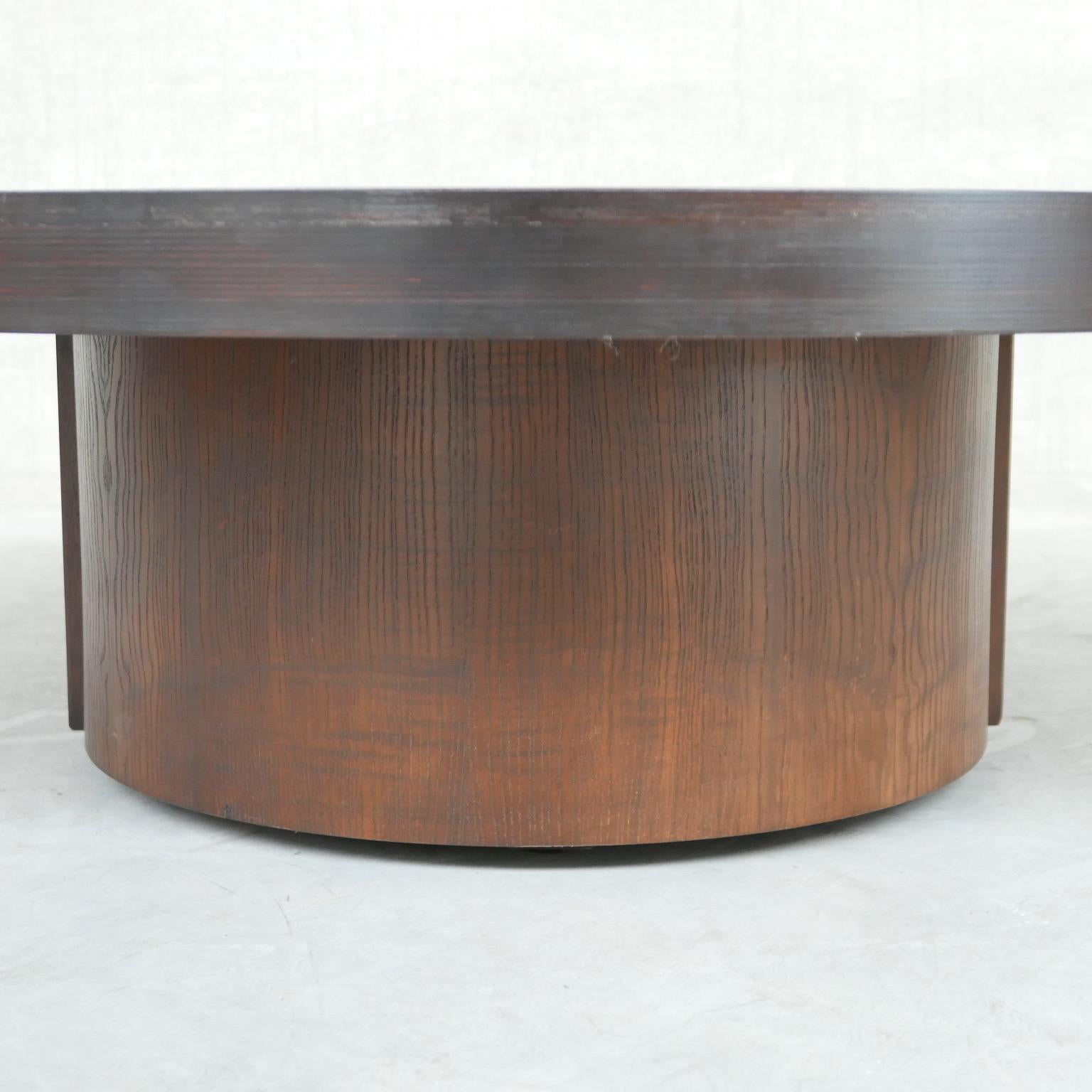 Midcentury Dutch Circular Coffee Table In Good Condition For Sale In London, GB