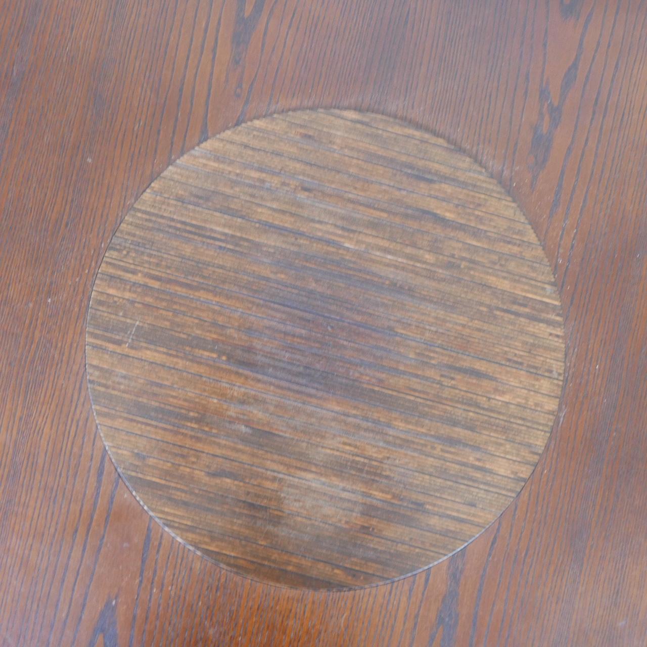 Wood Midcentury Dutch Circular Coffee Table For Sale