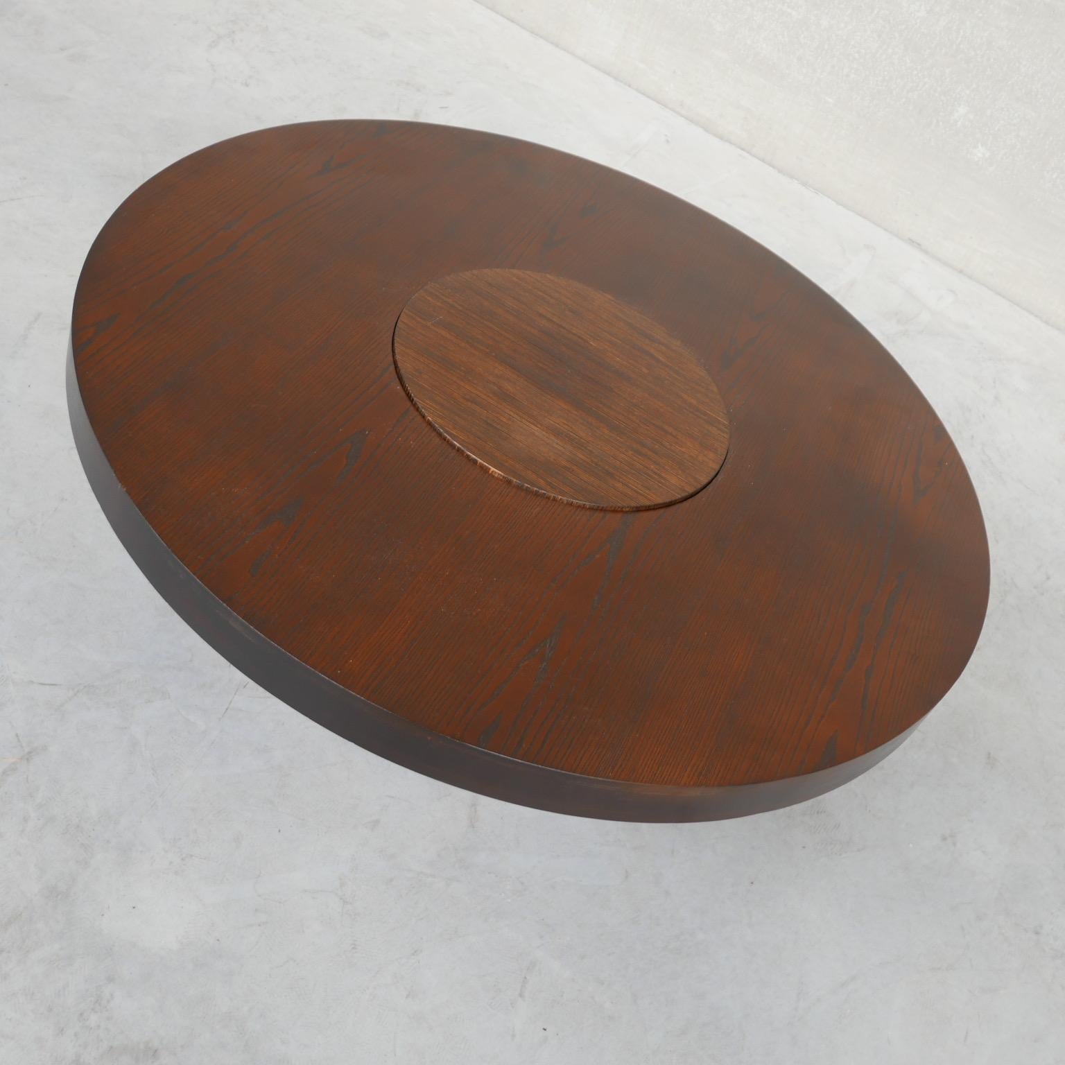 Midcentury Dutch Circular Coffee Table For Sale 2