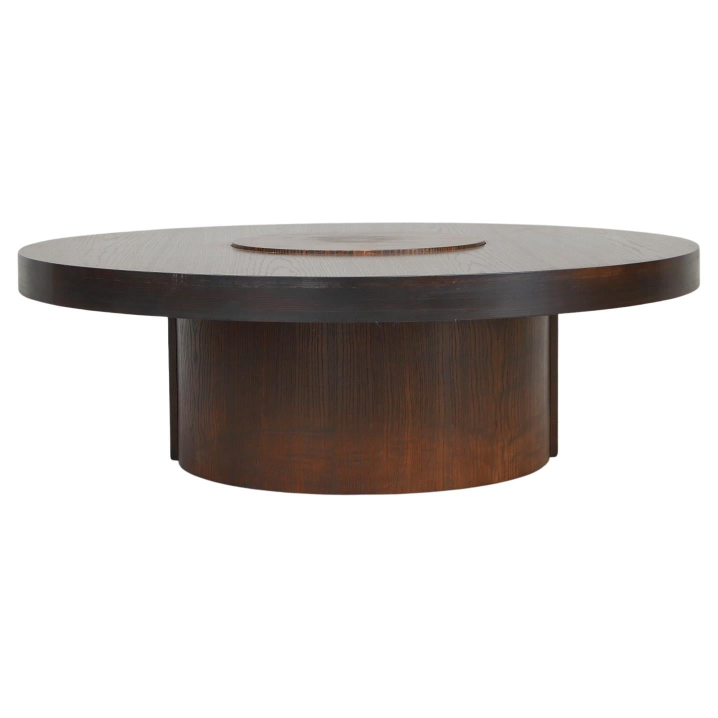 Midcentury Dutch Circular Coffee Table For Sale