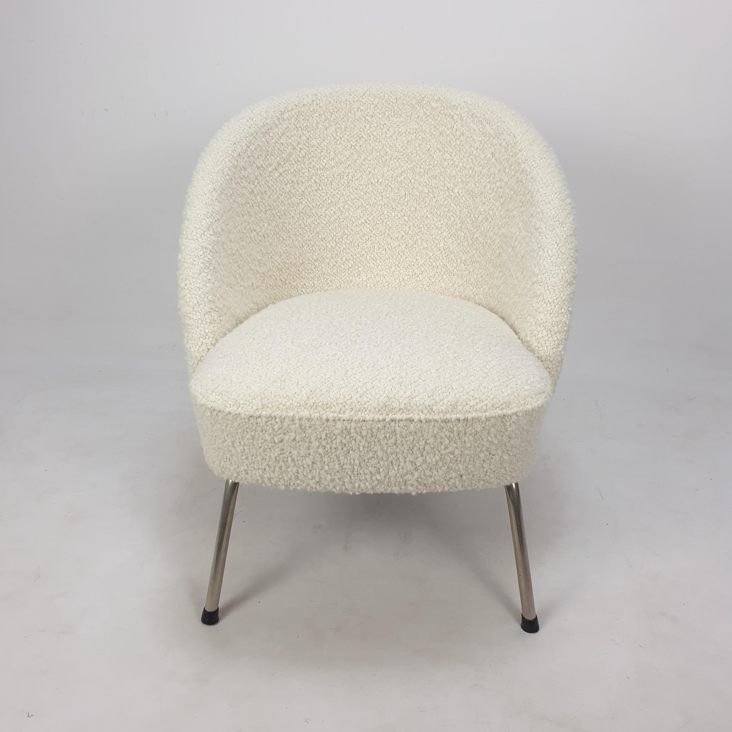 Mid Century Dutch Cocktail or Side Chair, 1970's In Good Condition In Oud Beijerland, NL