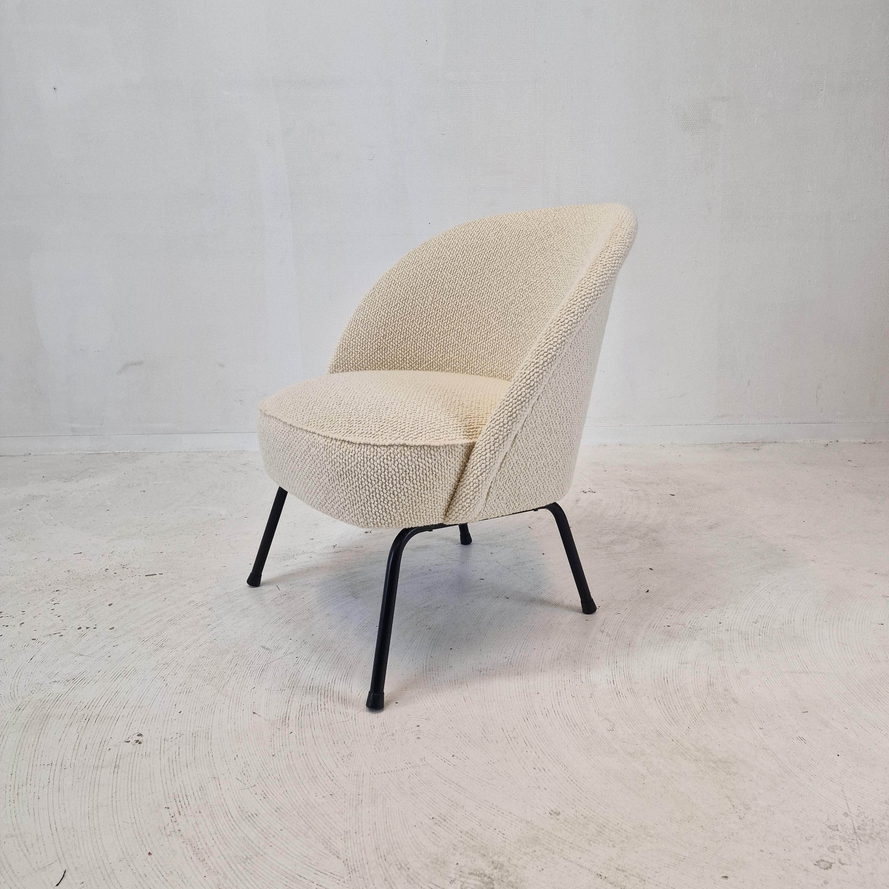 Midcentury Dutch Cocktail or Side Chair, 1970s In Excellent Condition For Sale In Oud Beijerland, NL