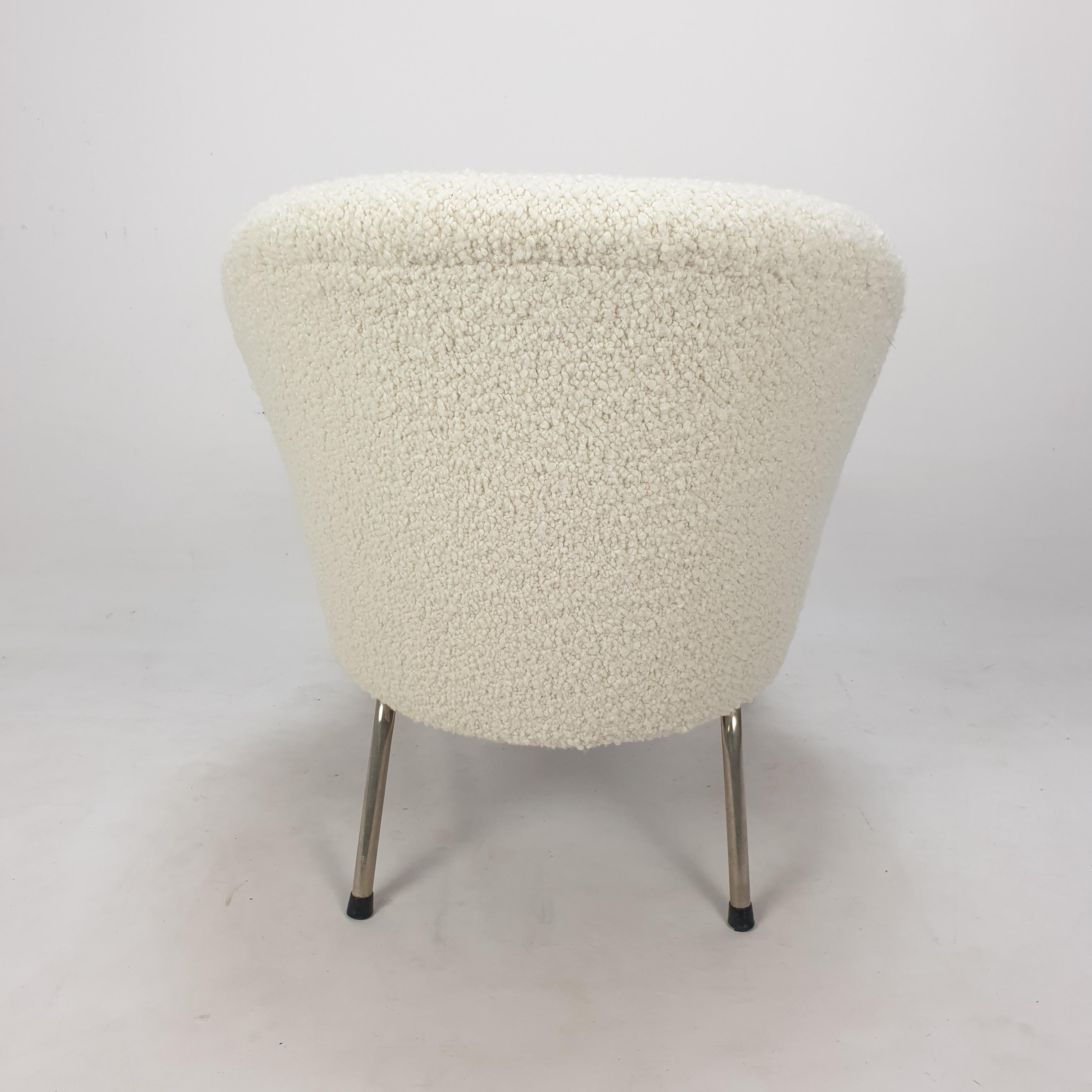 Mid Century Dutch Cocktail or Side Chair, 1970's 1