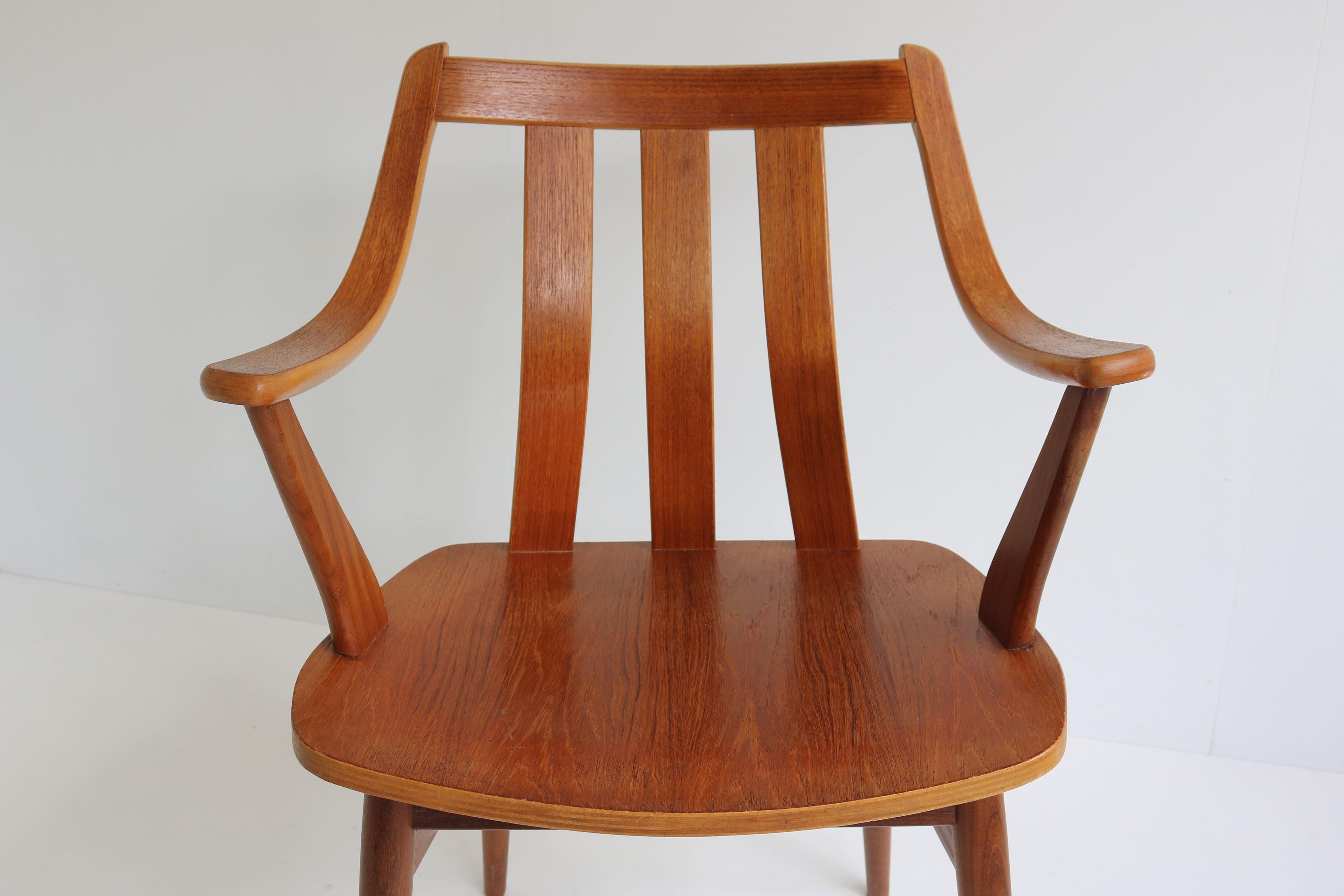 Mid-century Dutch design Armchair from teak by Pastoe 1960 Cees Braakman chair For Sale 2