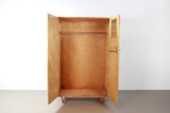 Midcentury Dutch Design Pastoe Birch Series KB01 Wardrobe Clothing Cabinet