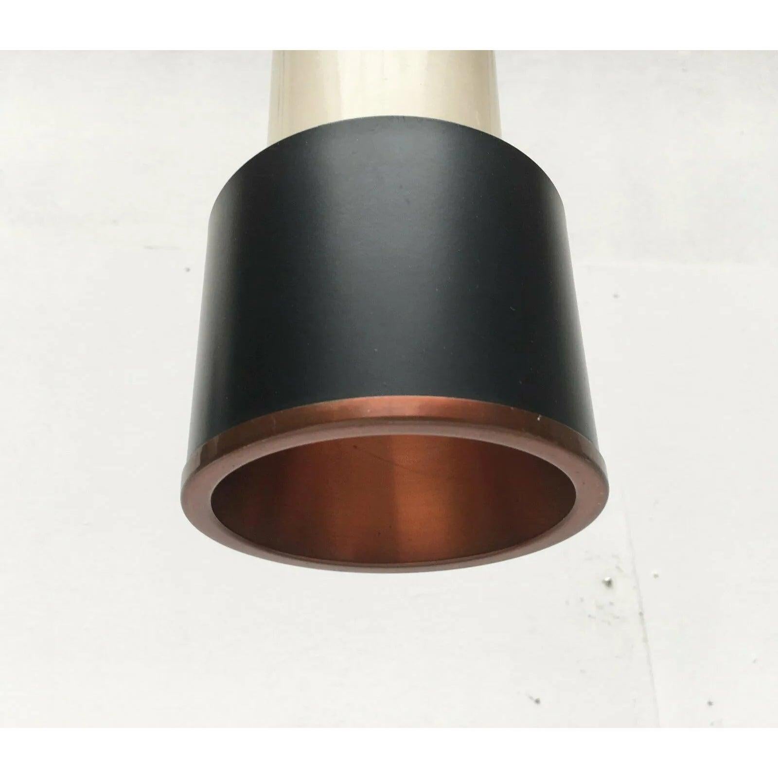 Lampada a sospensione minimalista olandese di metà secolo attribuita a Louis Kalff, anni '50 in vendita 4
