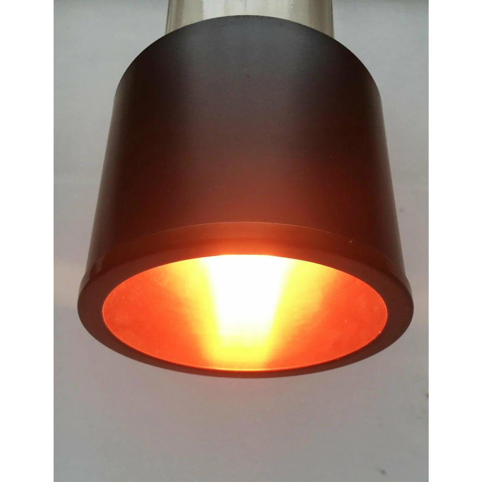 Lampada a sospensione minimalista olandese di metà secolo attribuita a Louis Kalff, anni '50 in vendita 5
